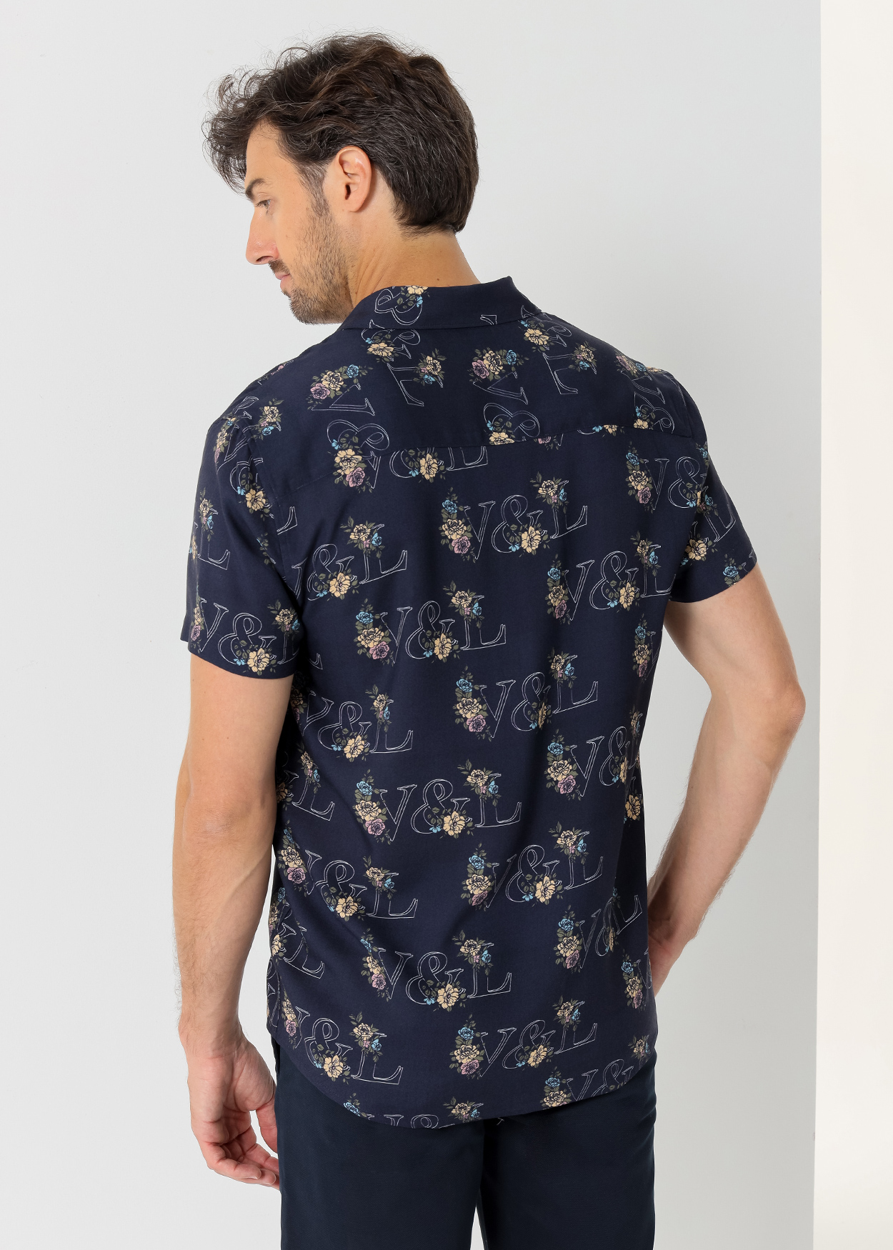 Camisa de manga curta Homem Multicolorido