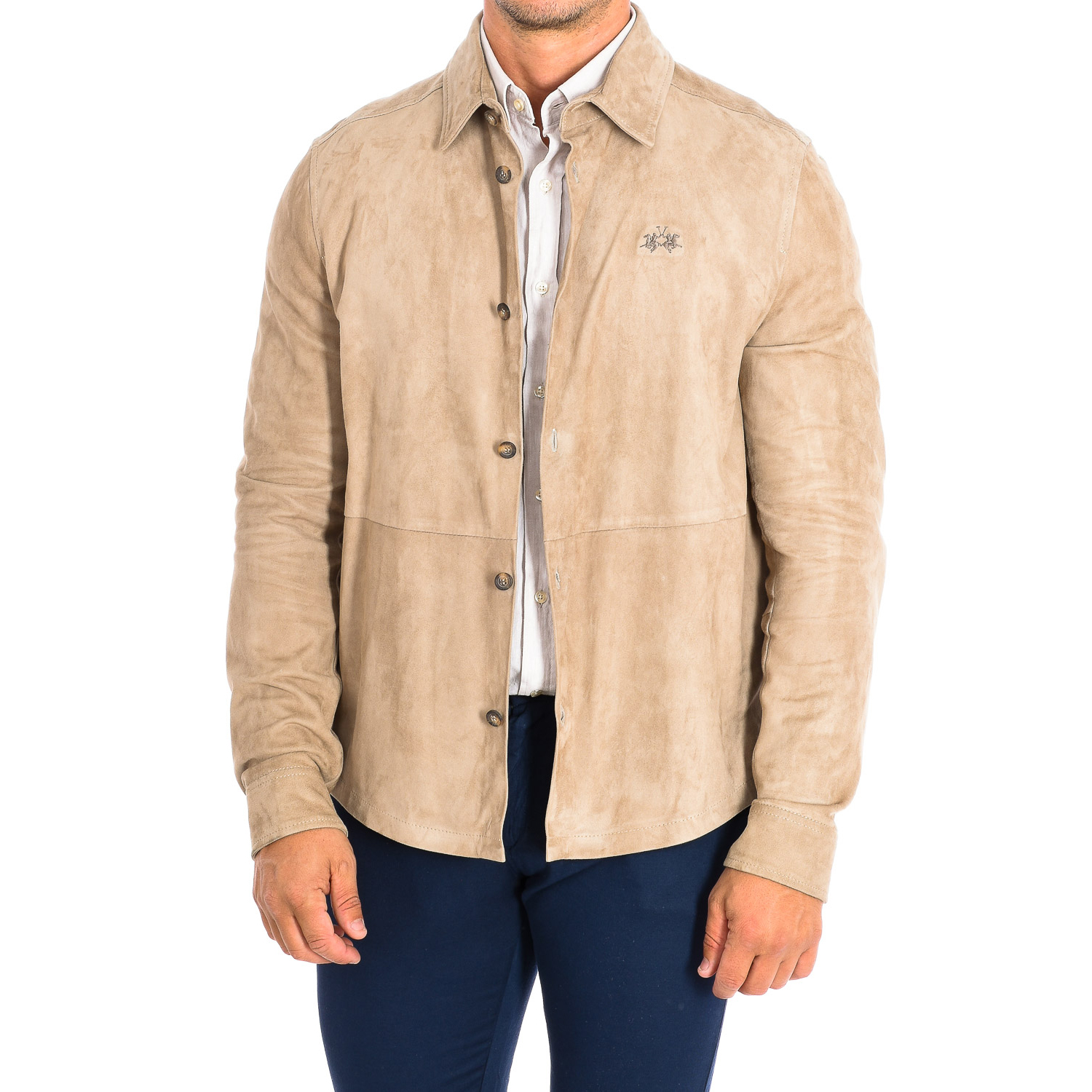 Casaco Couro Homem Bege