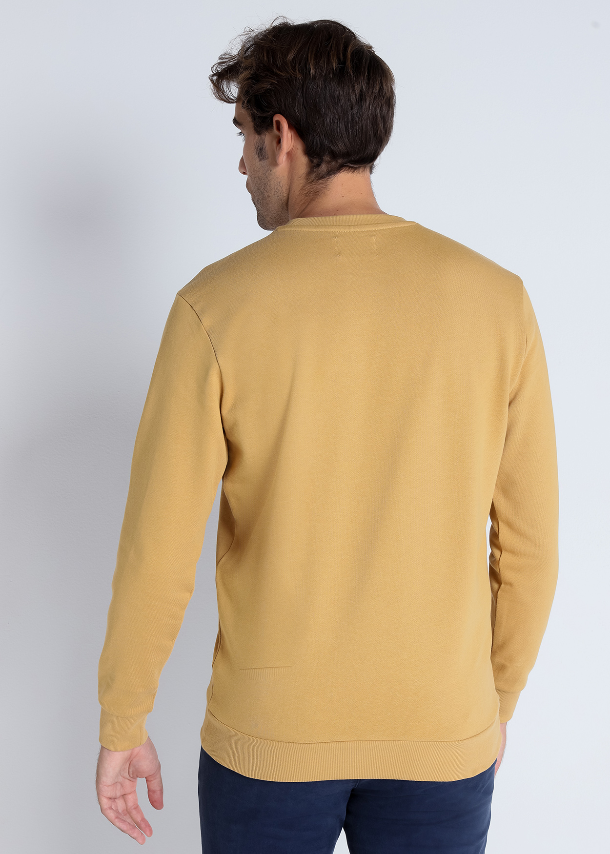 Sweatshirt básica Castanho