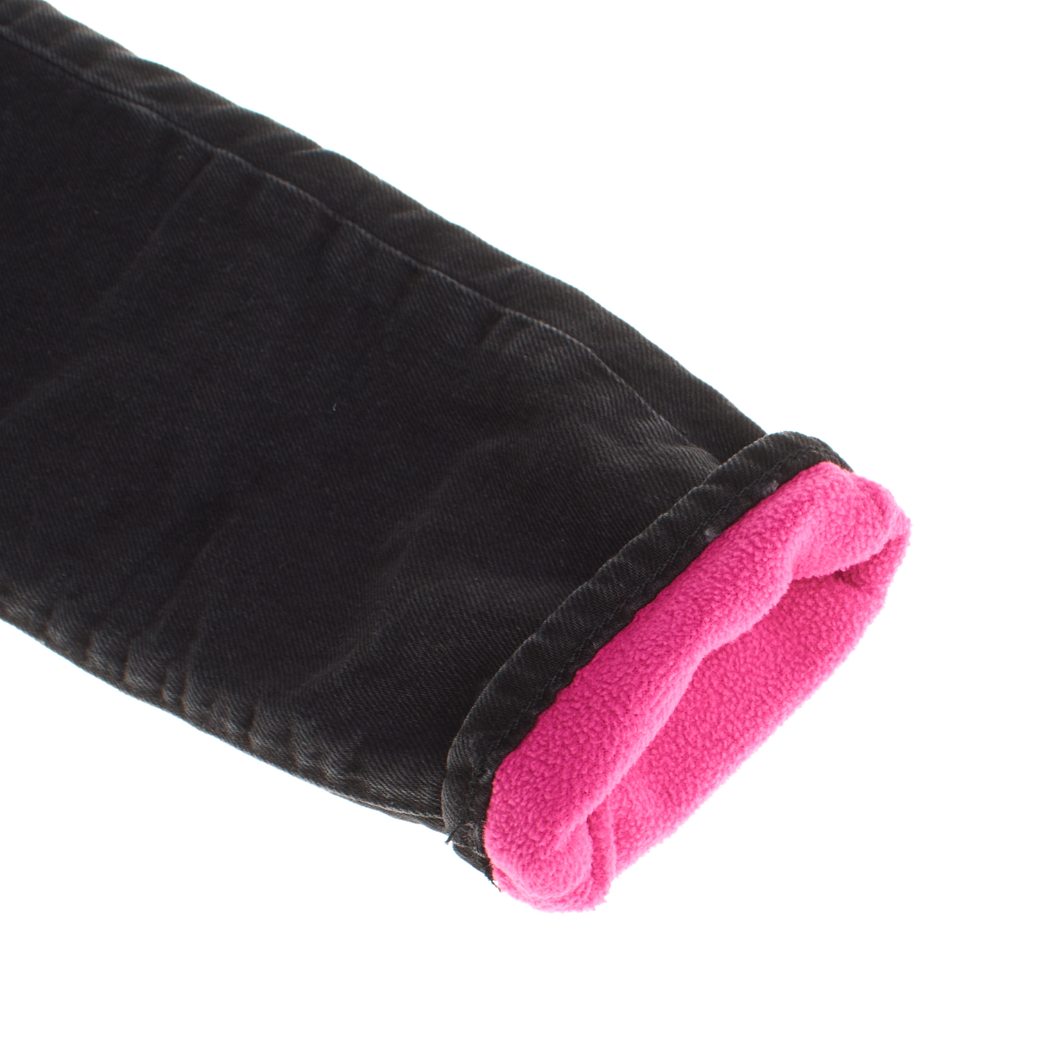 Calças de Ganga Retas Menina Preto