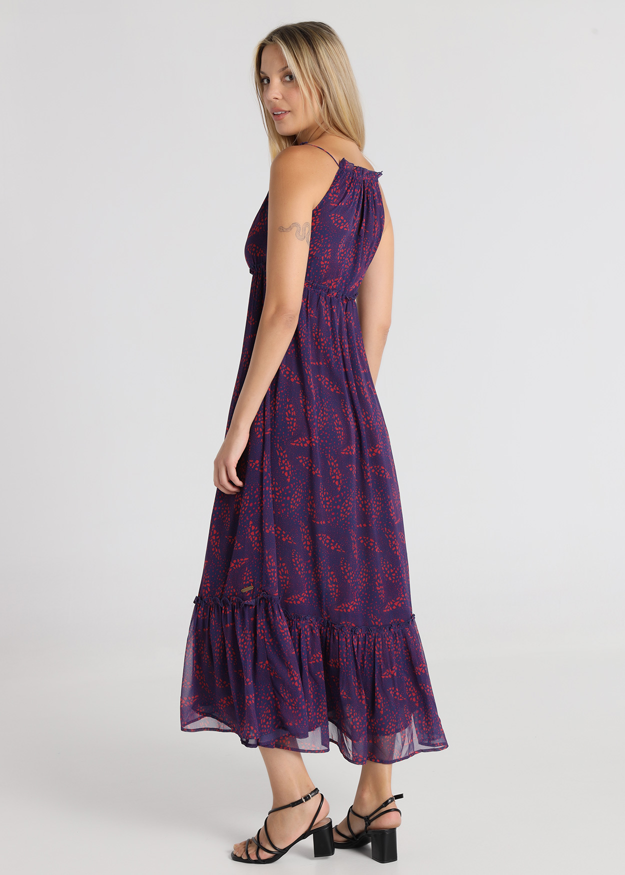 Vestido Comprido Senhora Multicolorido