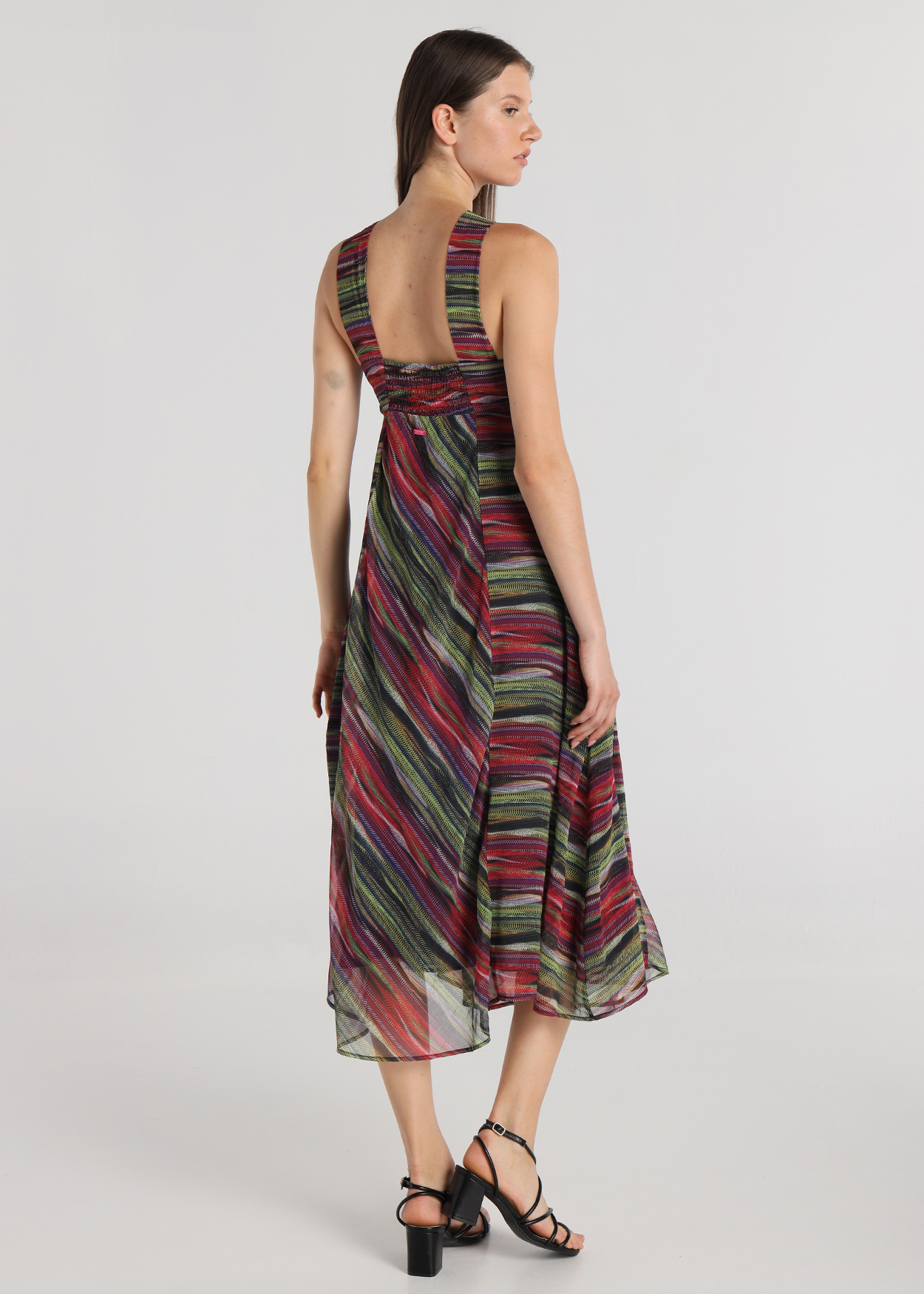 Vestido Halter Senhora Multicolorido