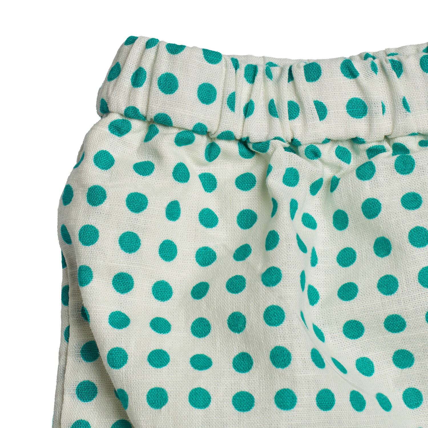 Conjunto Blusa de Linho + Calções Menina Verde