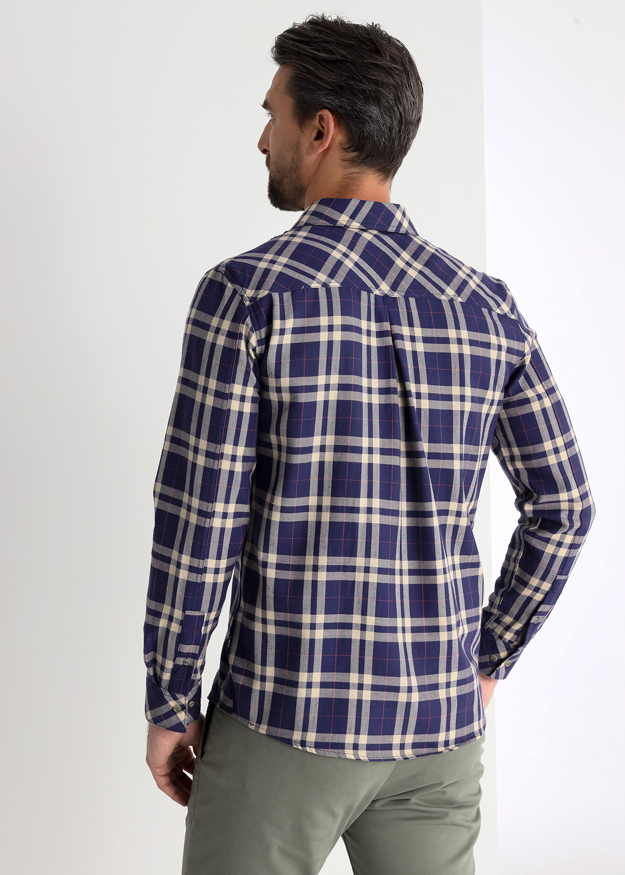 Camisa de flanela xadrez Homem Multicolorido