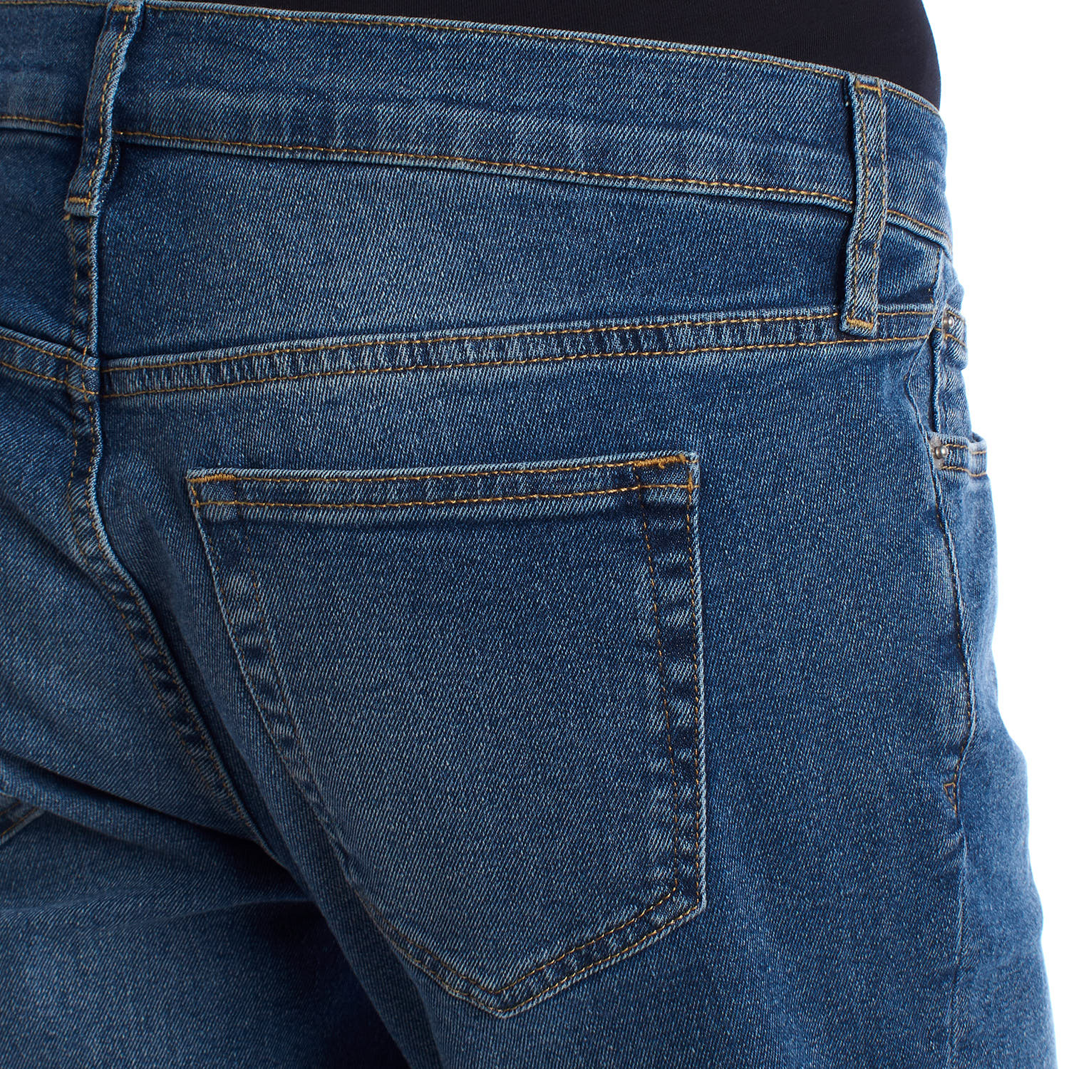 Calças de Ganga de Maternidade Azul