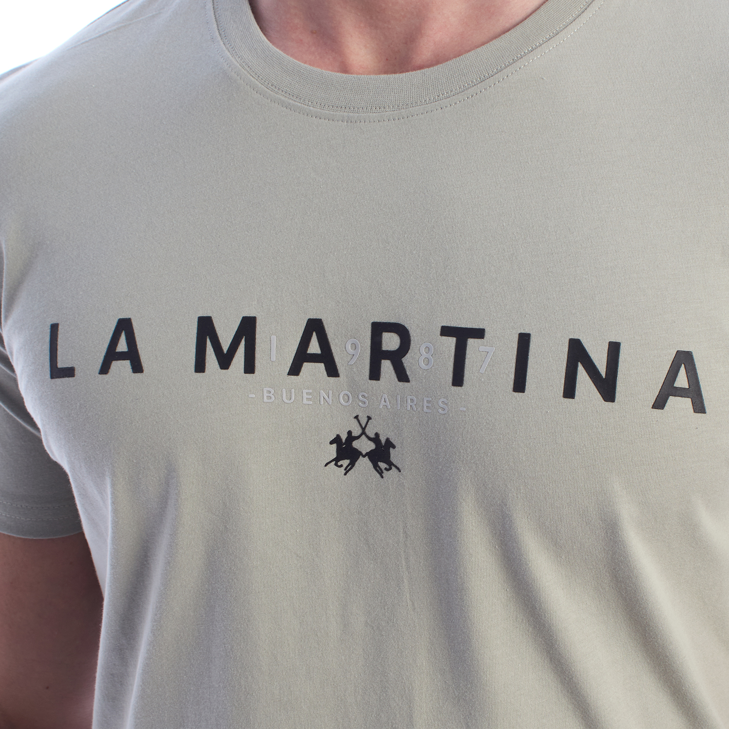 T-Shirt Homem Regular Fit Cinzento