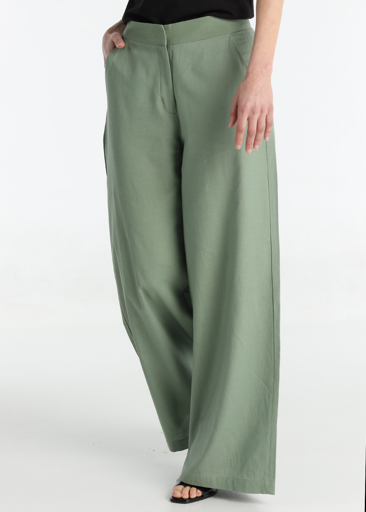 Calças de linho Senhora Verde