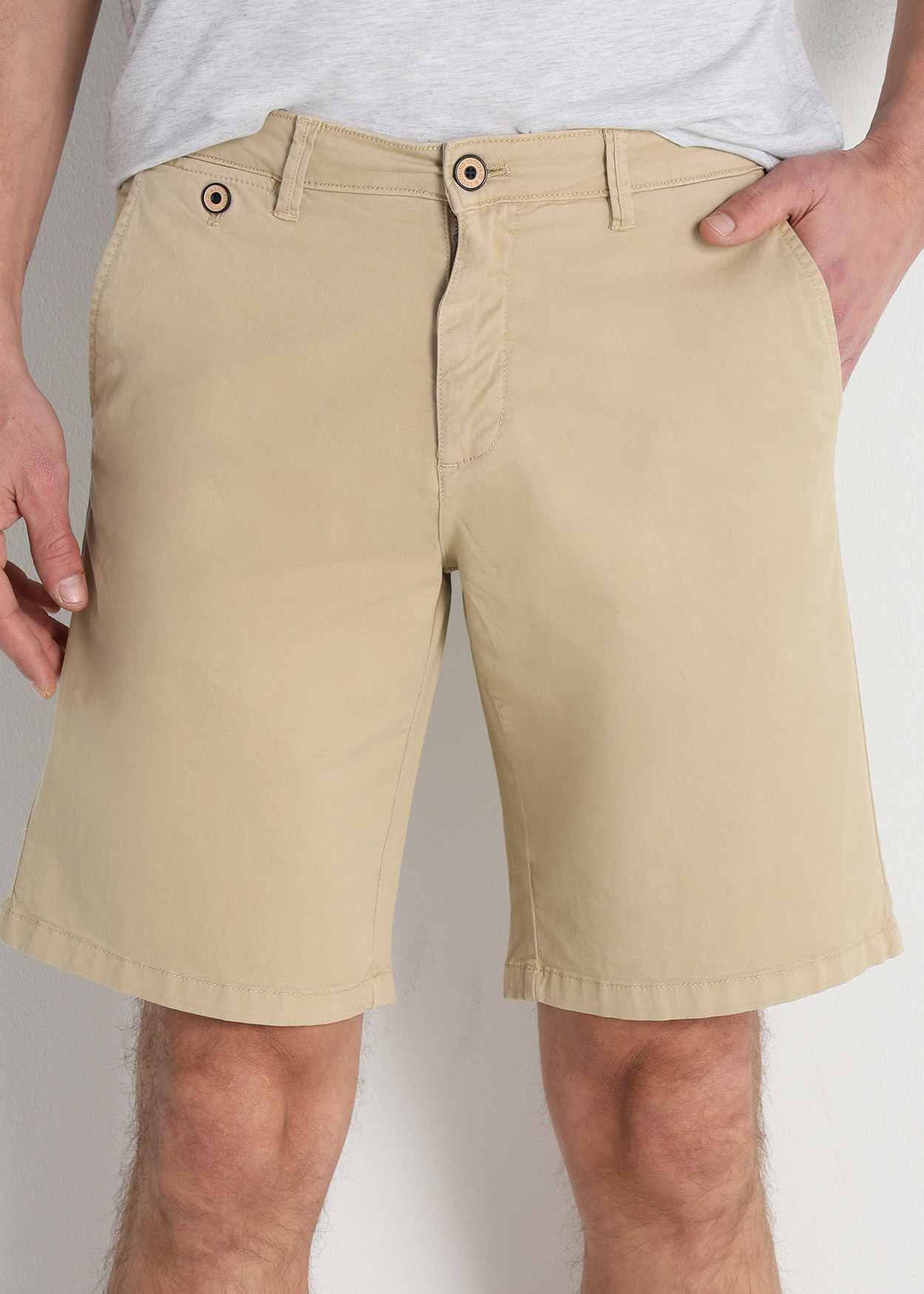 Bermuda Chino Homem Verde