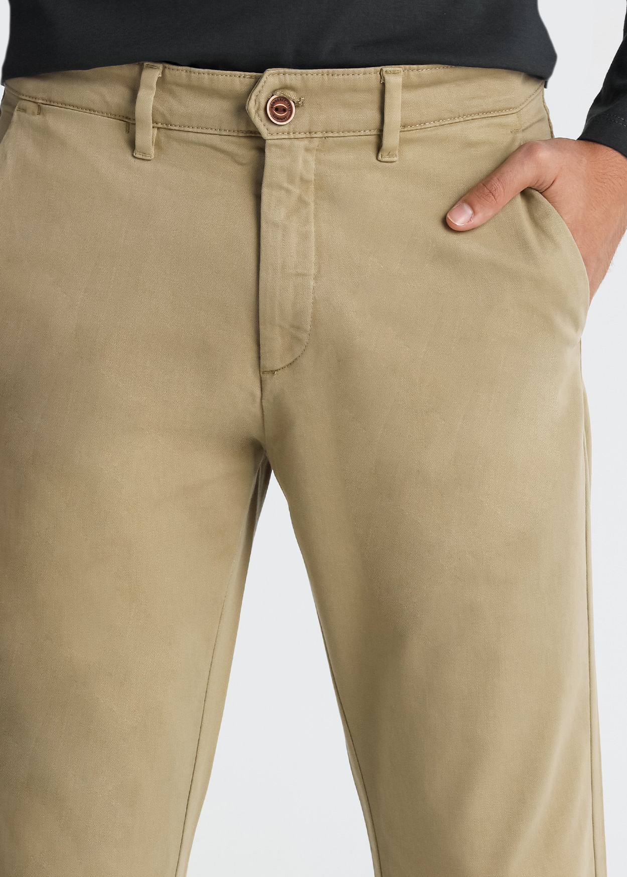 Calça Chino Slim Fit Castanho