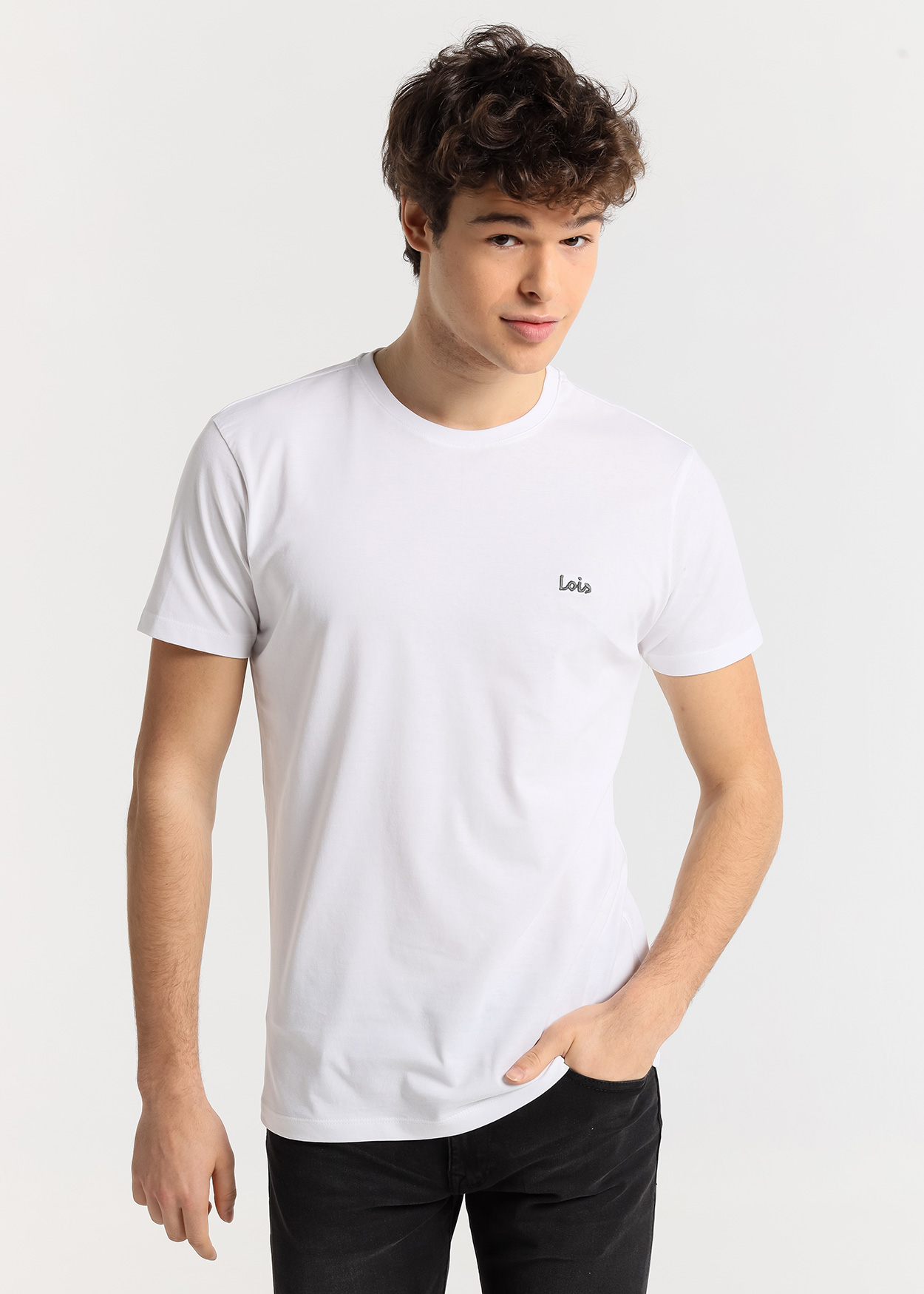 T-Shirt básica Homem Branco