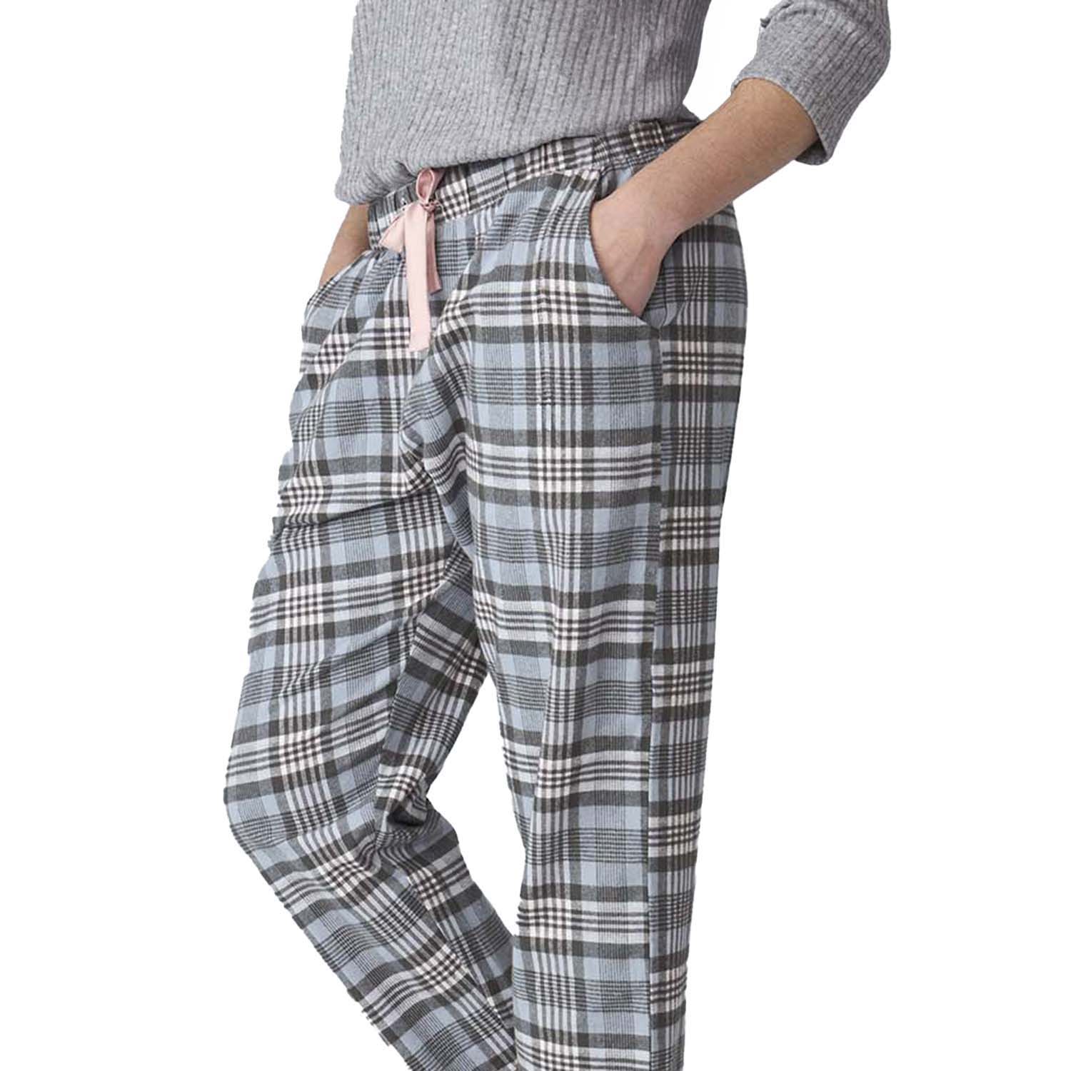 Pijama Senhora Manga Comprida Cinzento