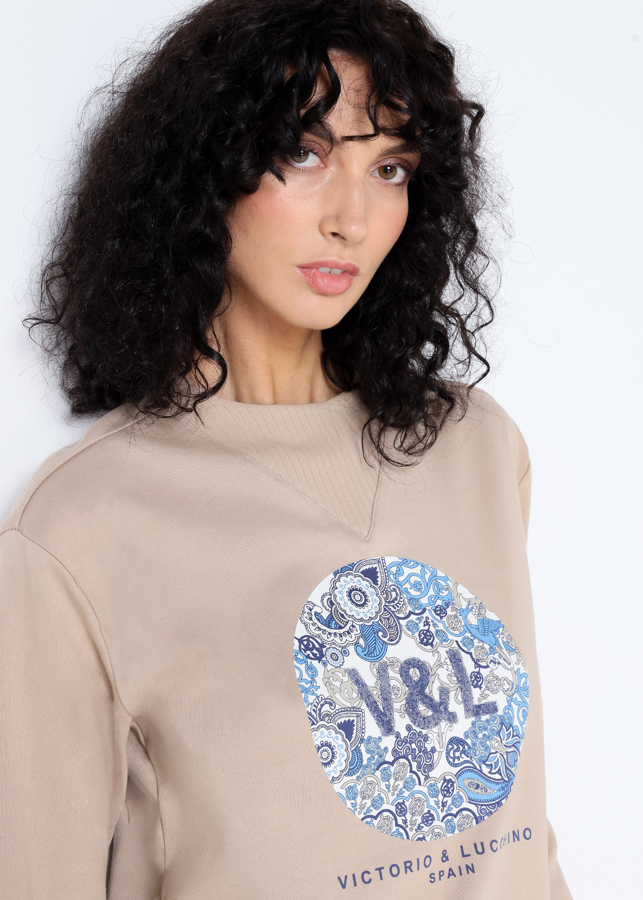 Sweatshirt Senhora Castanho