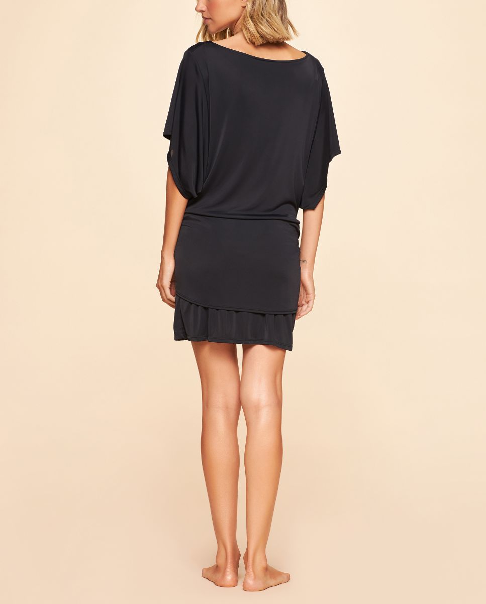 Vestido Liso de Saída Preto