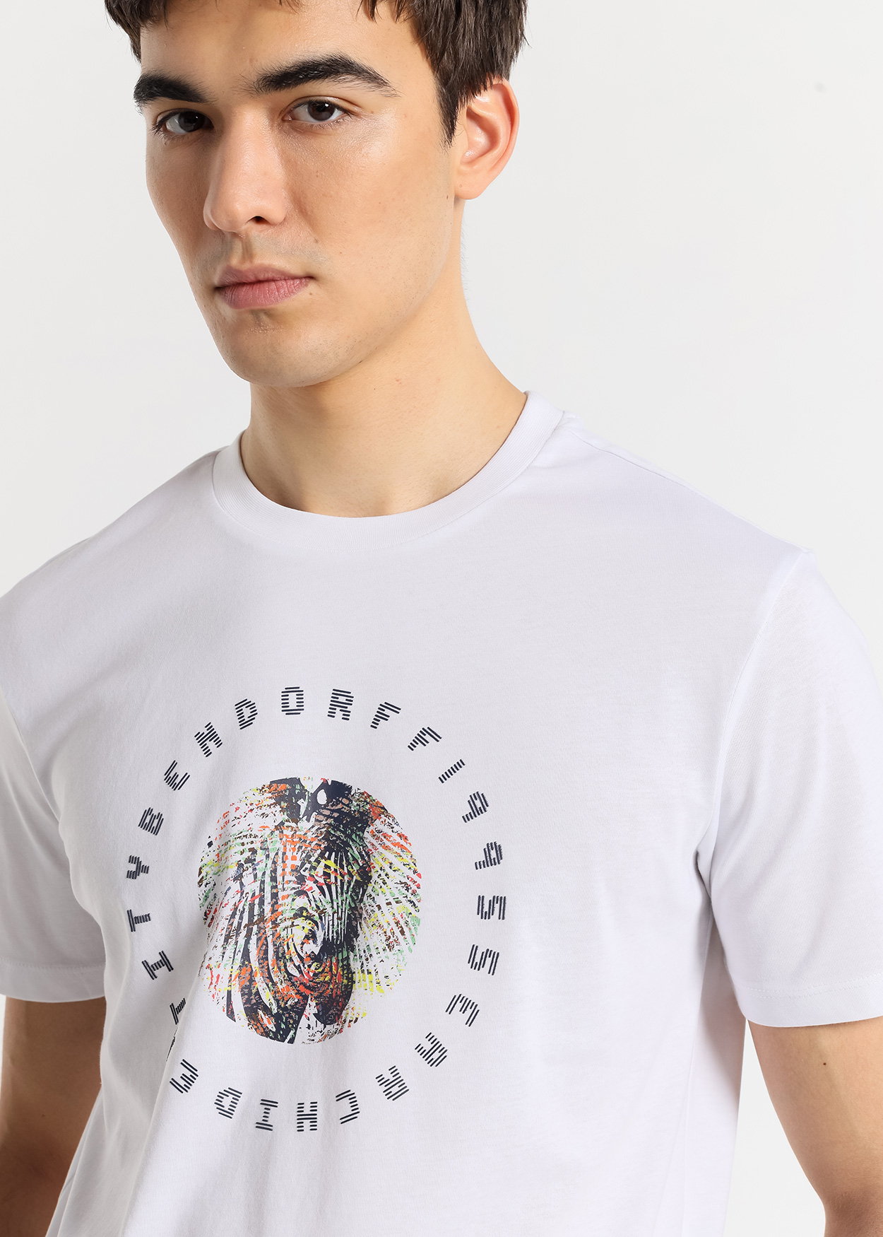 T-Shirt de zebra Branco