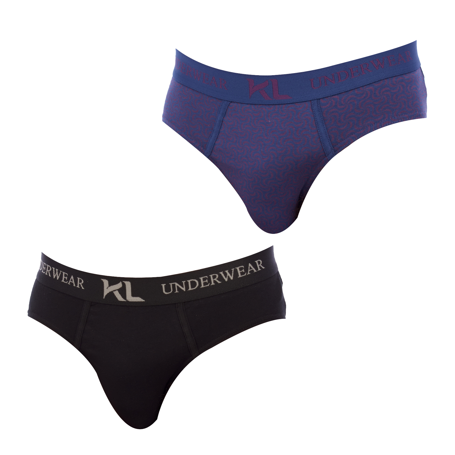 Pack 2 Slips Preto-Azul