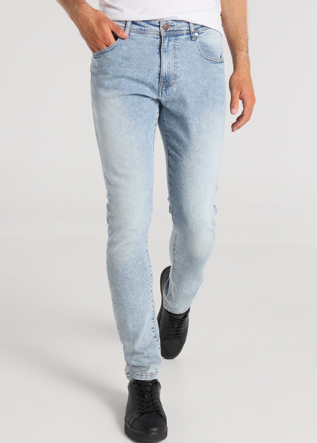 Calças de Ganga Slim Homem Azul