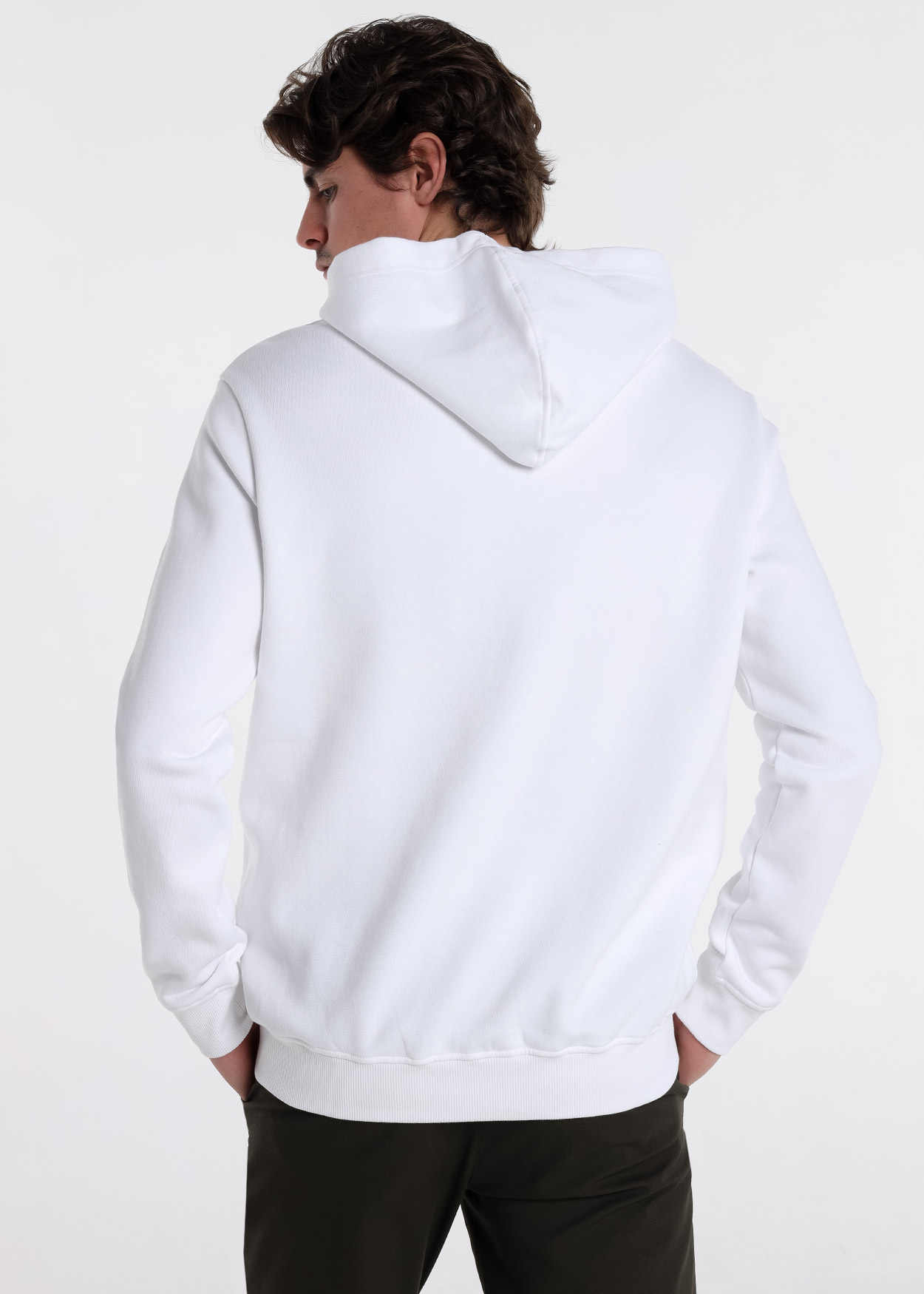 Sweatshirt com Capuz com Logo Branco