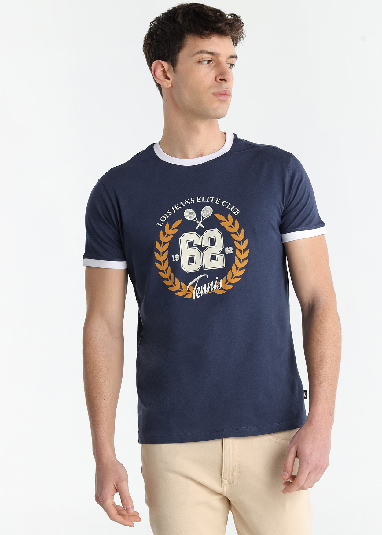 T-Shirt Gráfica Triunfo 62 Homem Azul