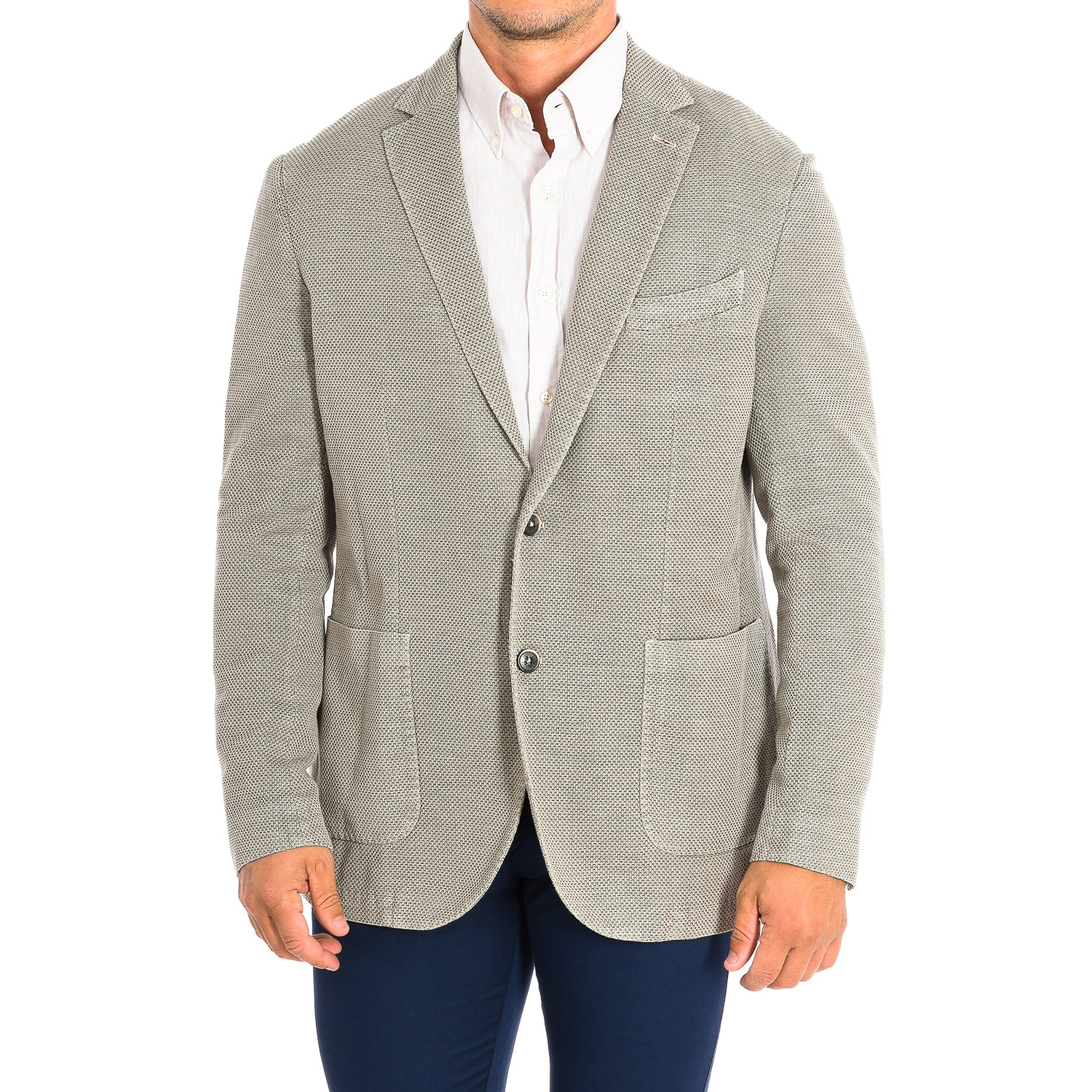 Blazer Homem Regular Fit Bege