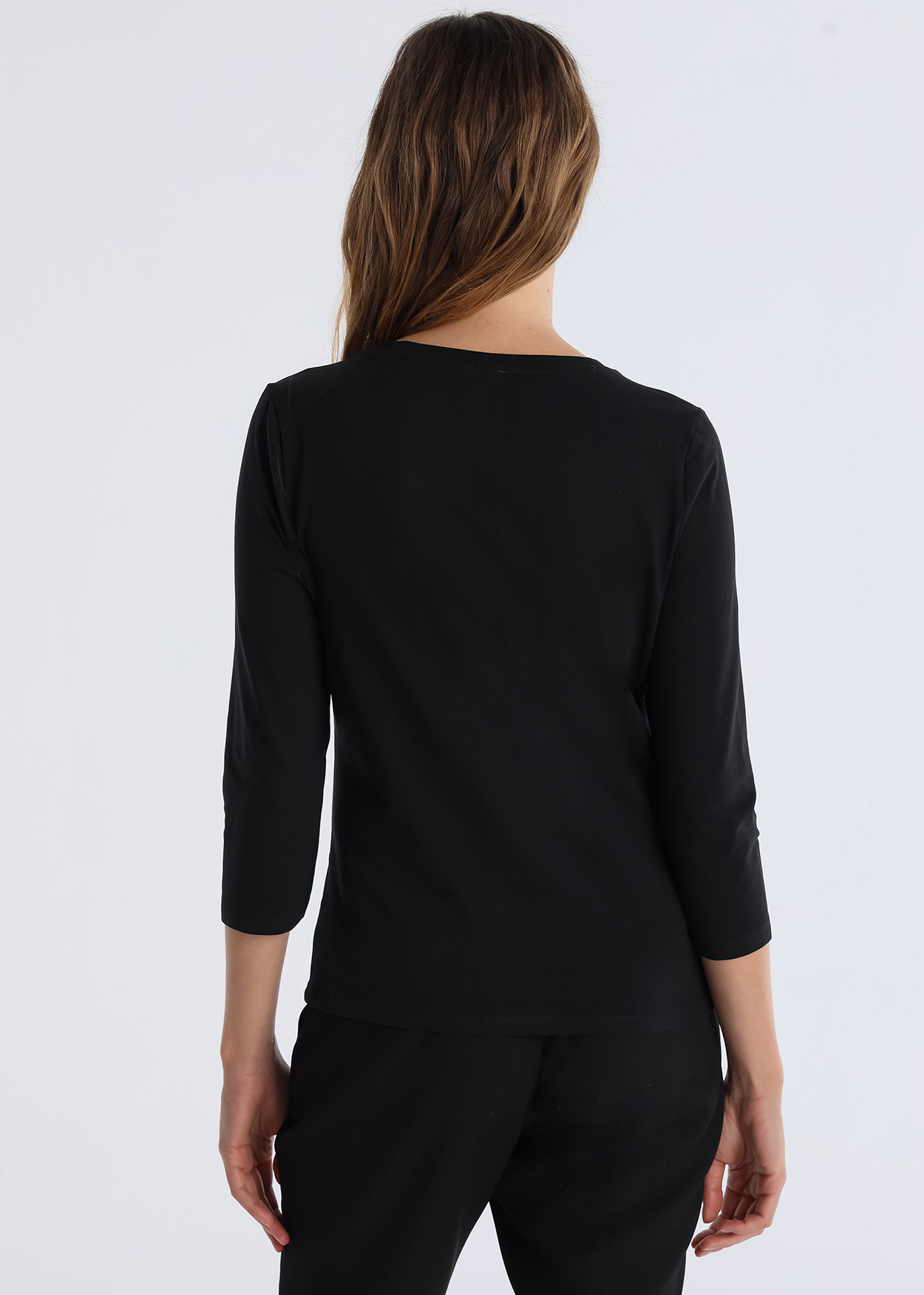 Camisola mangas 3/4 Senhora Preto