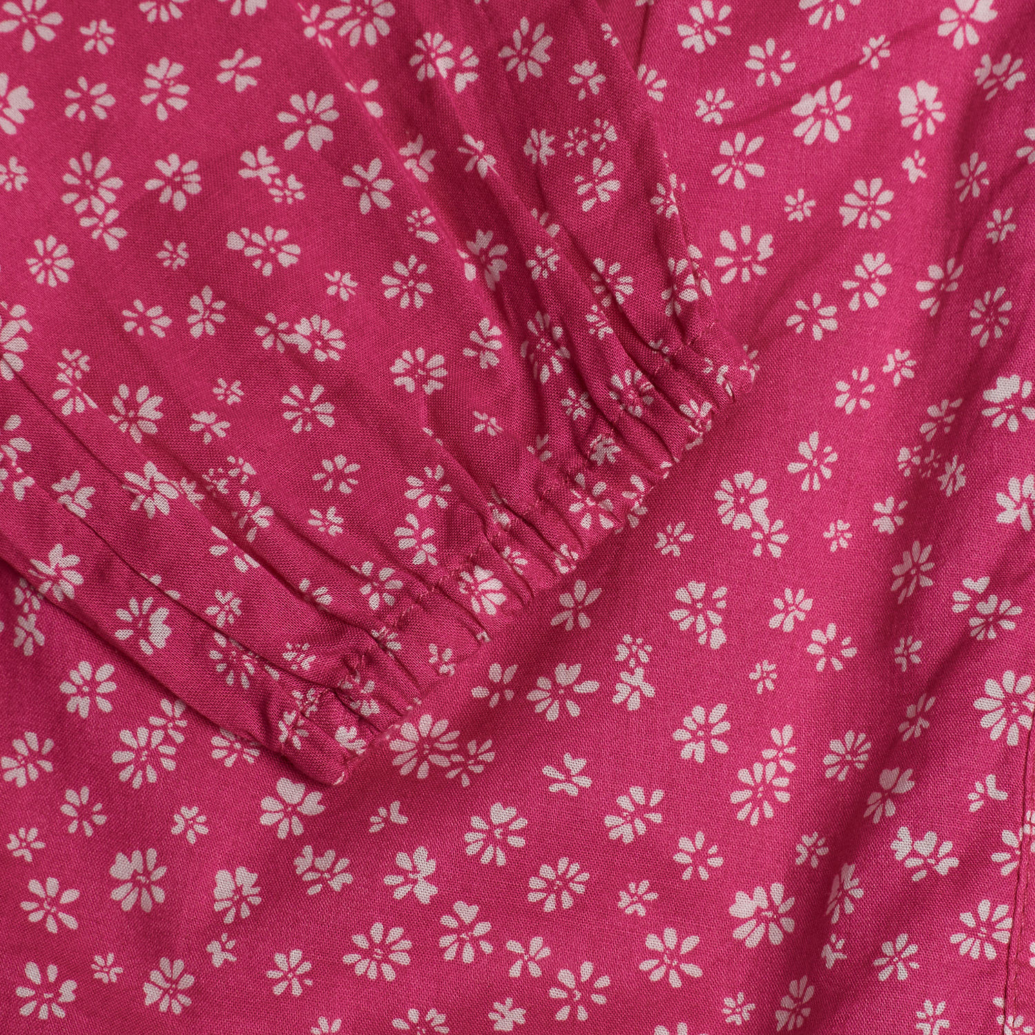 Blusa Floral Menina Rosa