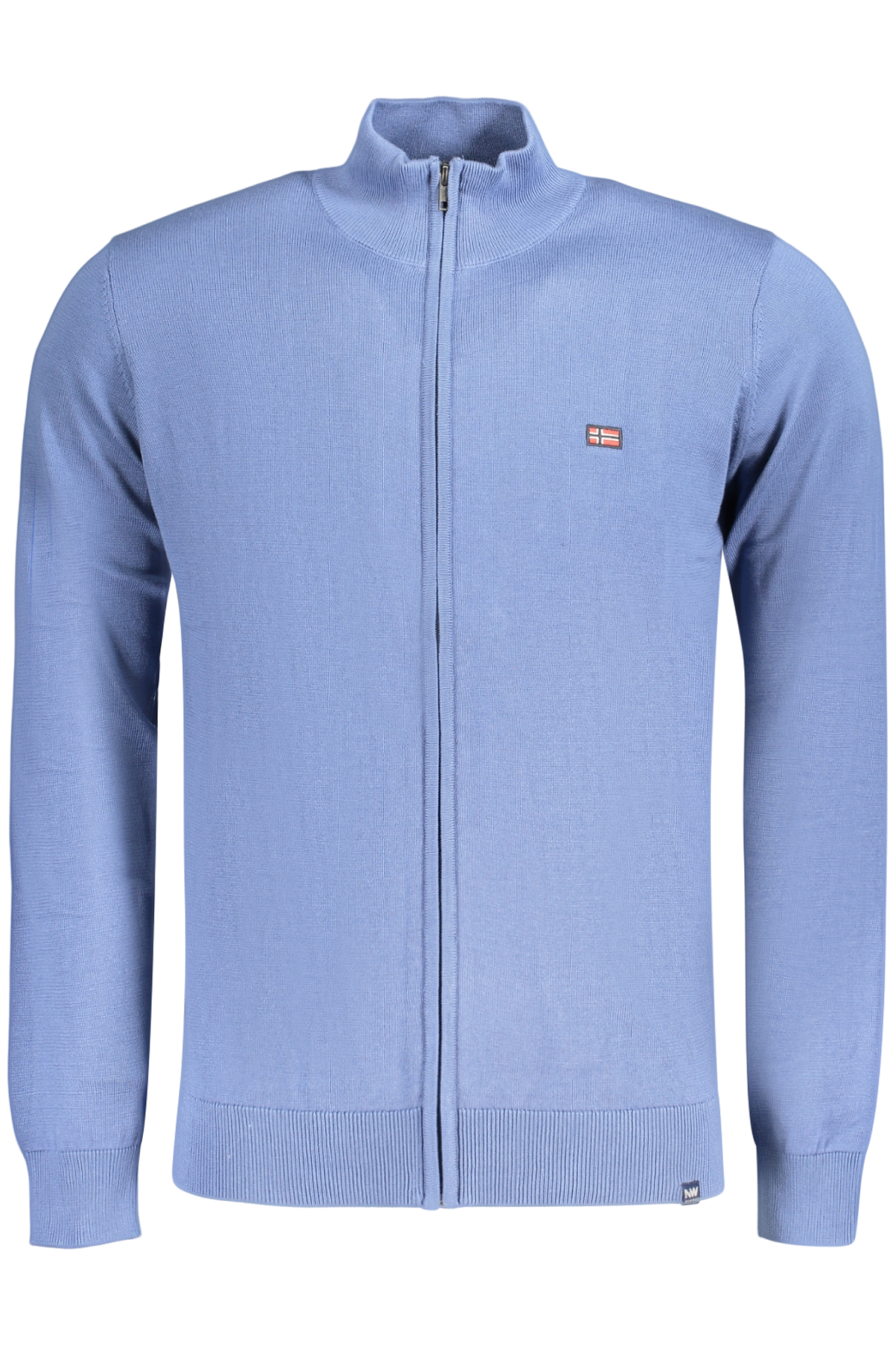 Cardigan com fecho Azul