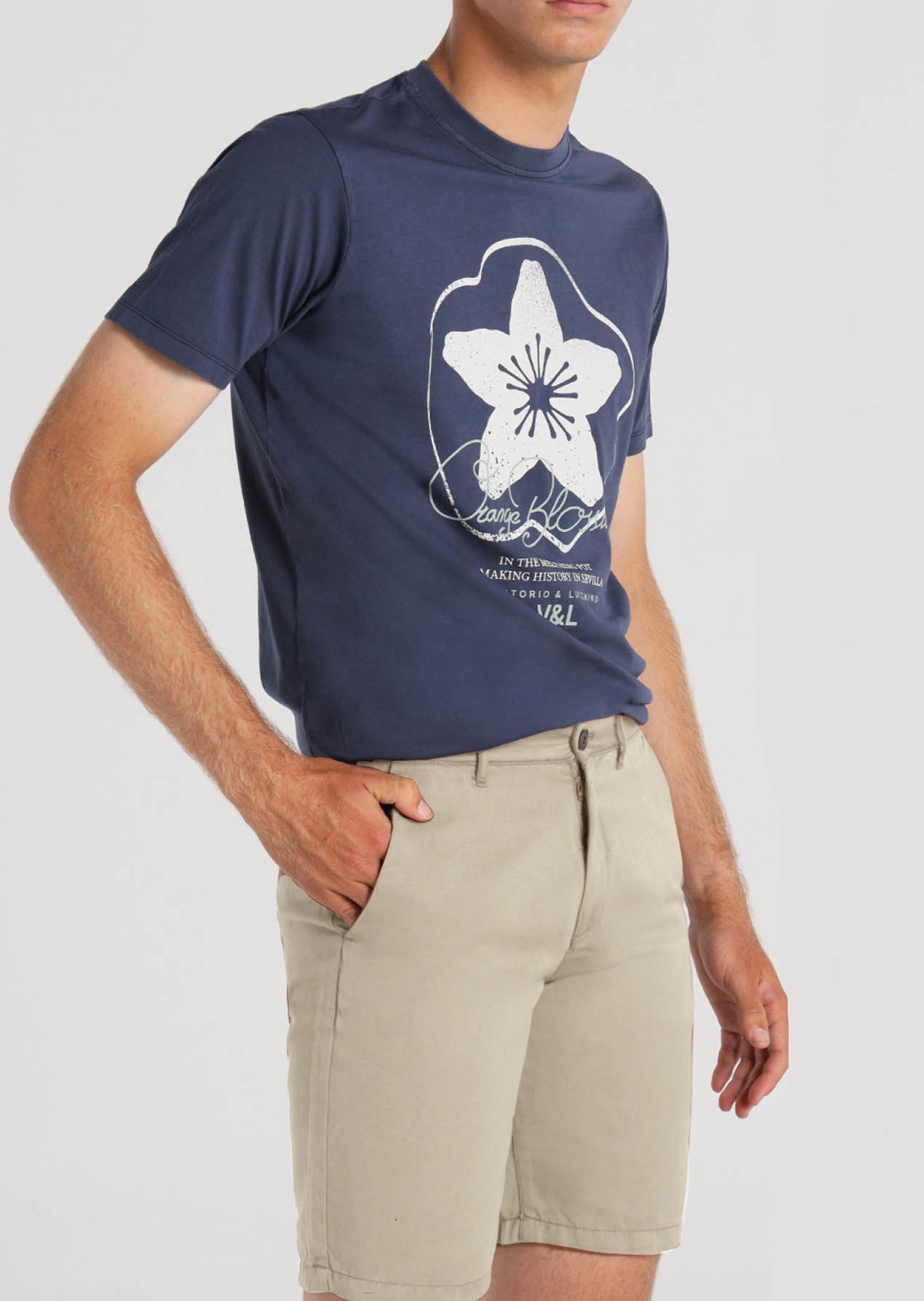 Bermuda Chino Homem Bege