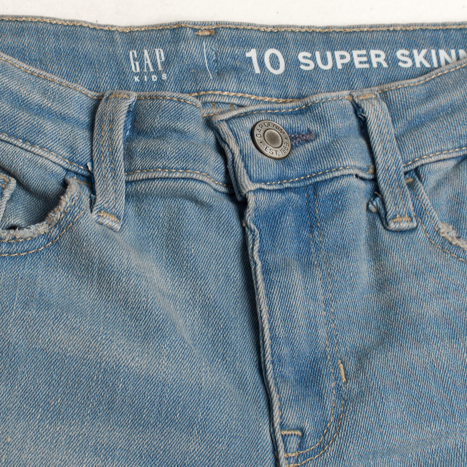 Calças de Ganga Super Skinny Menina Azul