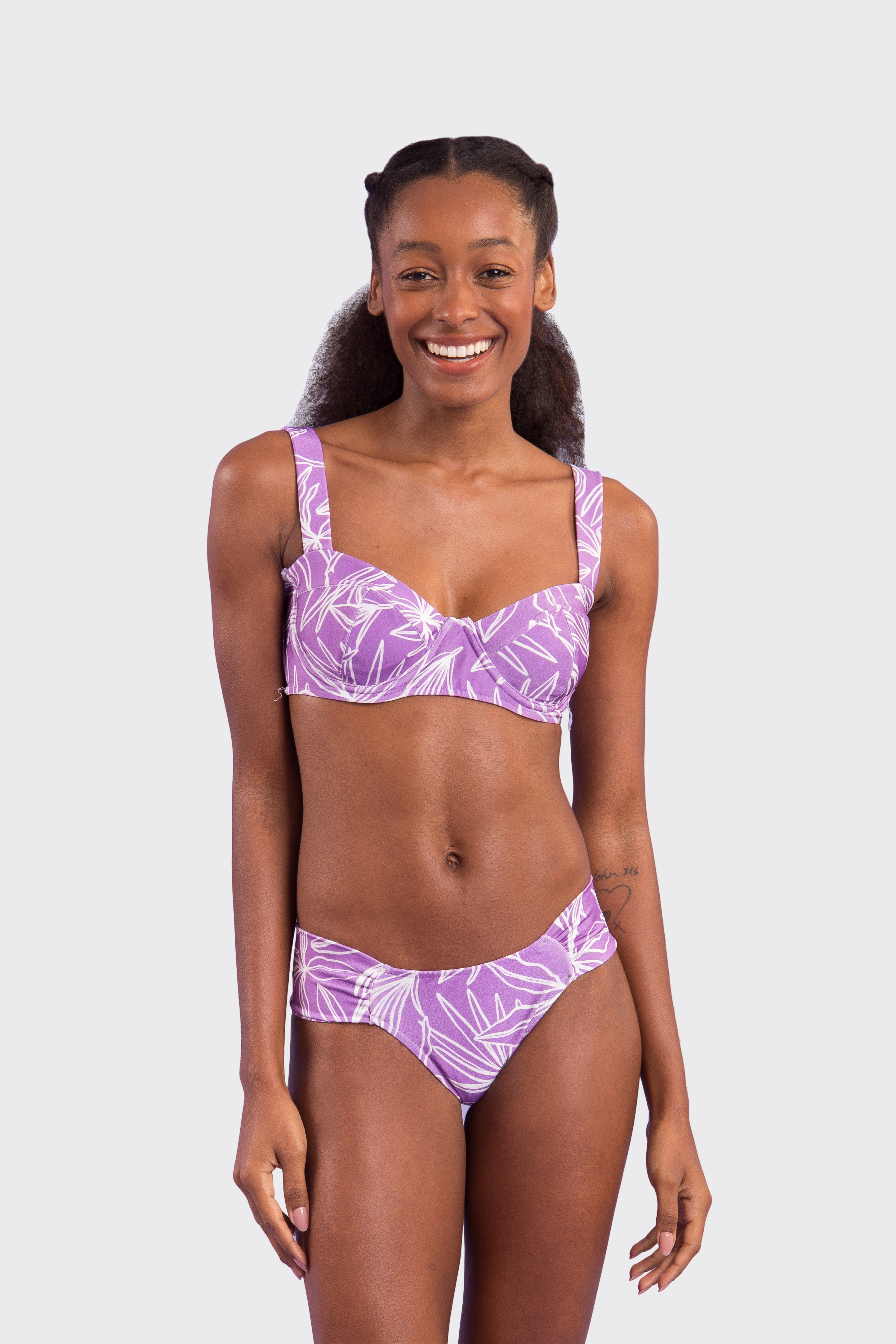 Top Biquini Trail Amelia Roxo