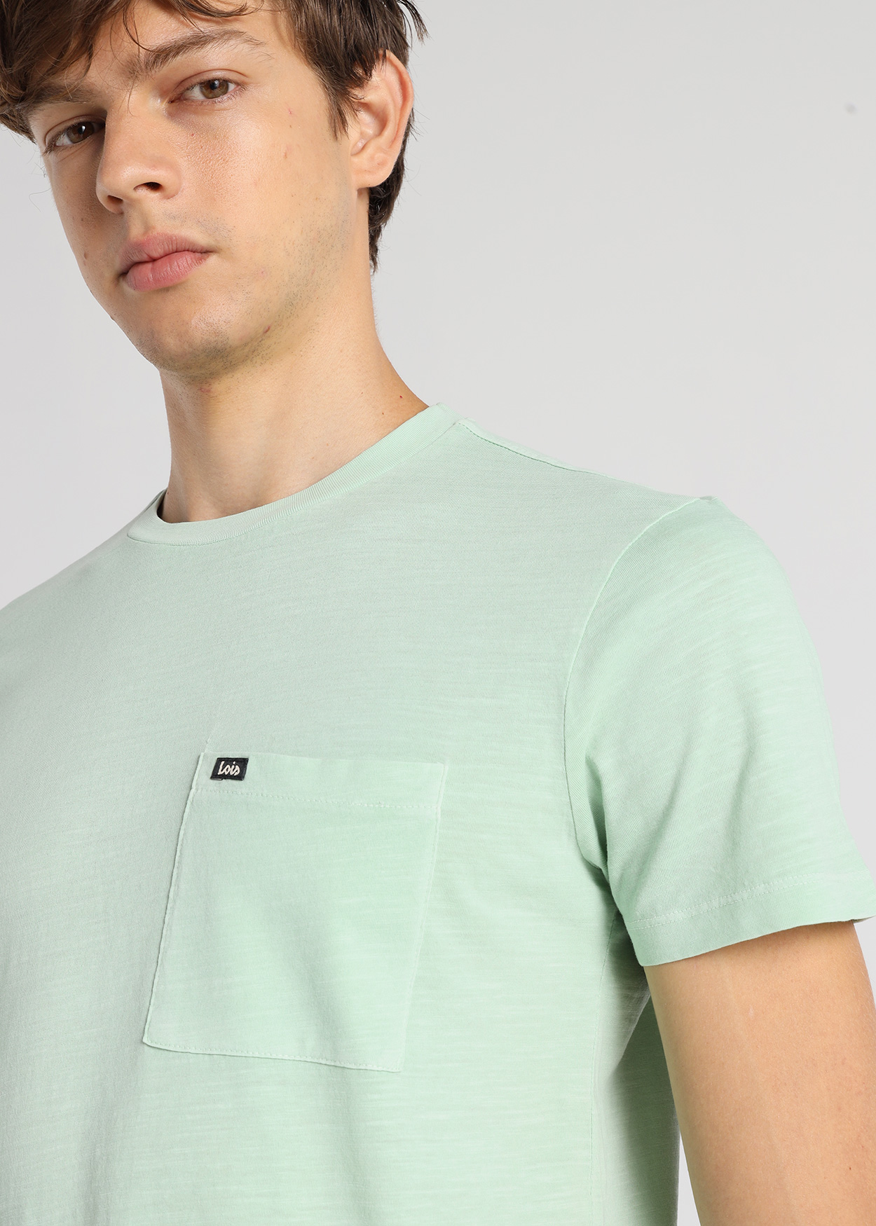 T-Shirt básica Homem Verde