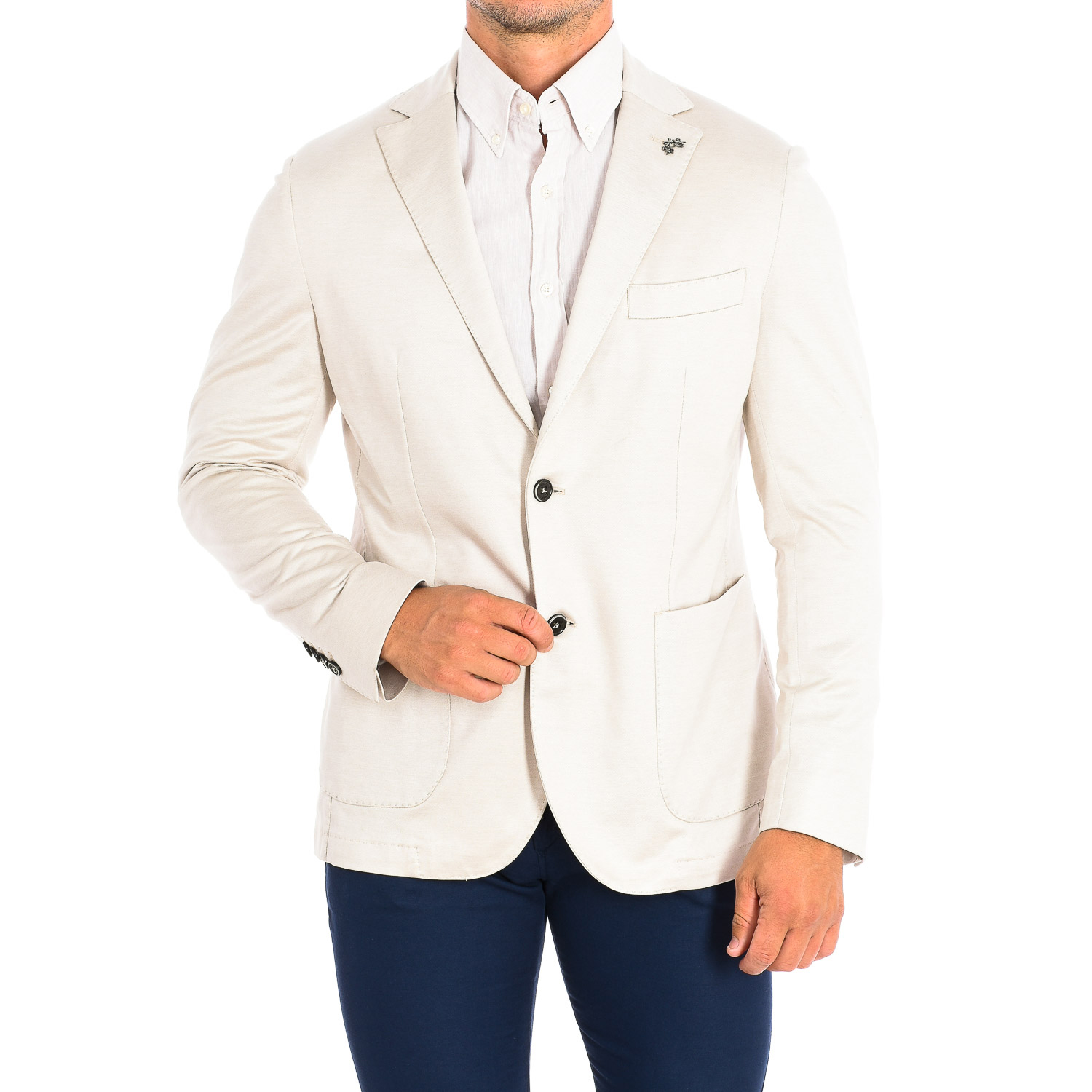 Blazer Homem Regular Fit Bege