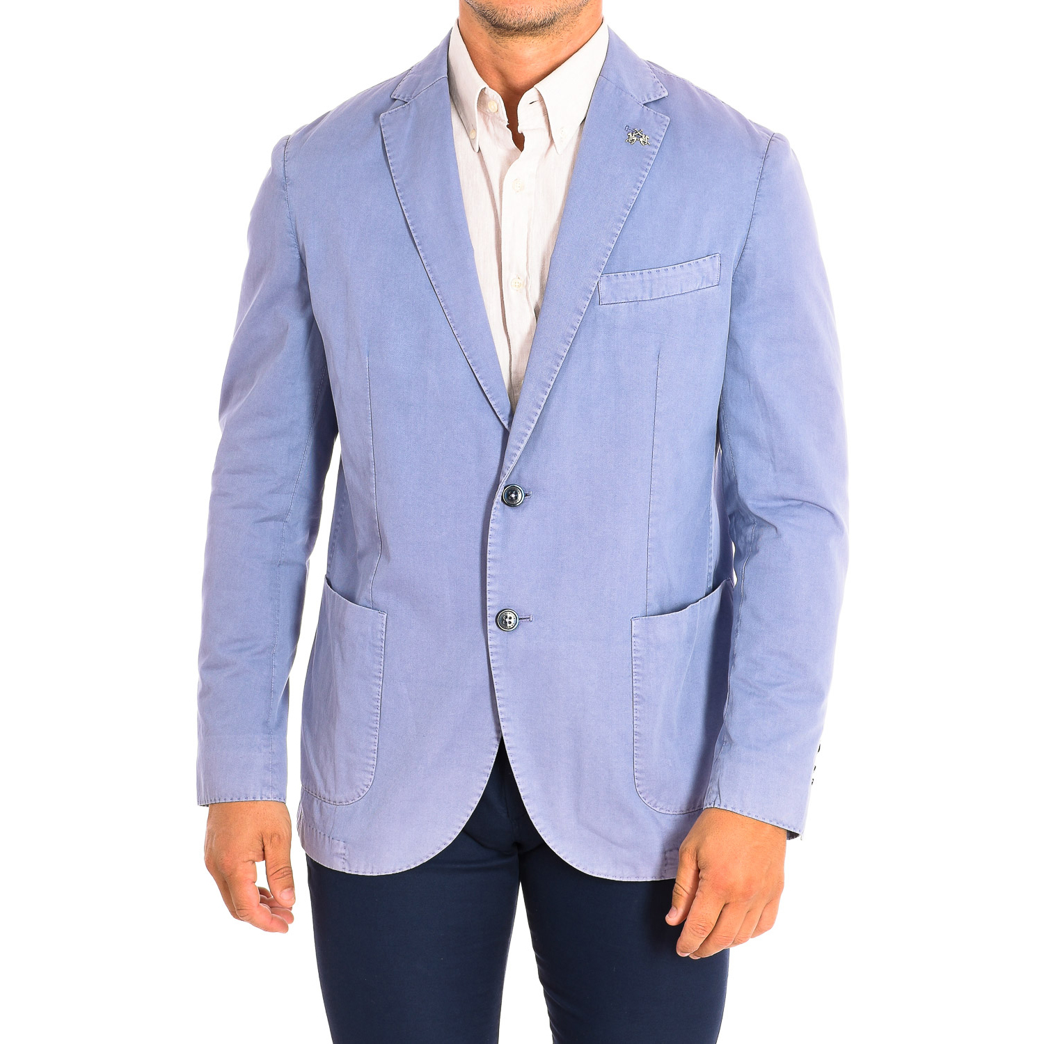 Blazer Homem Regular Fit Cinzento