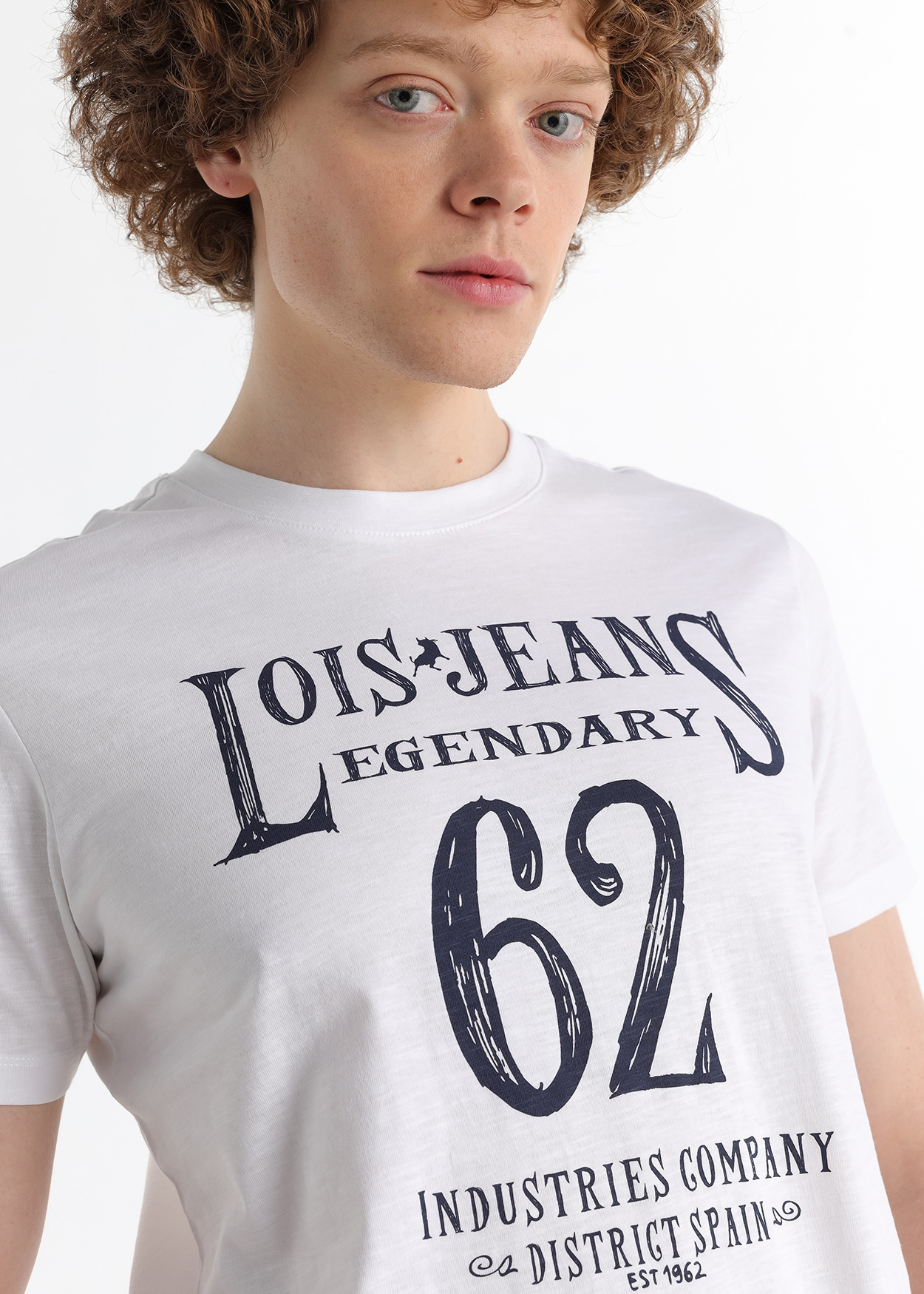 T-Shirt Gráfica Homem Branco