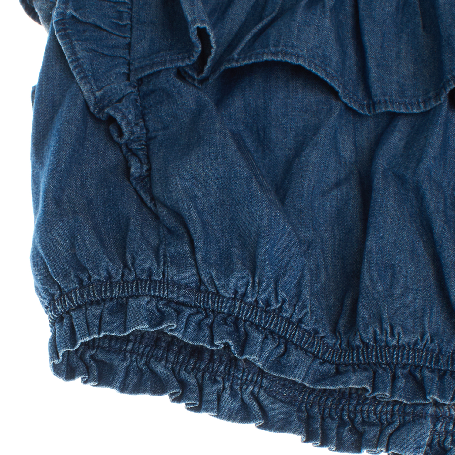 Camisa de ganga Menina Azul