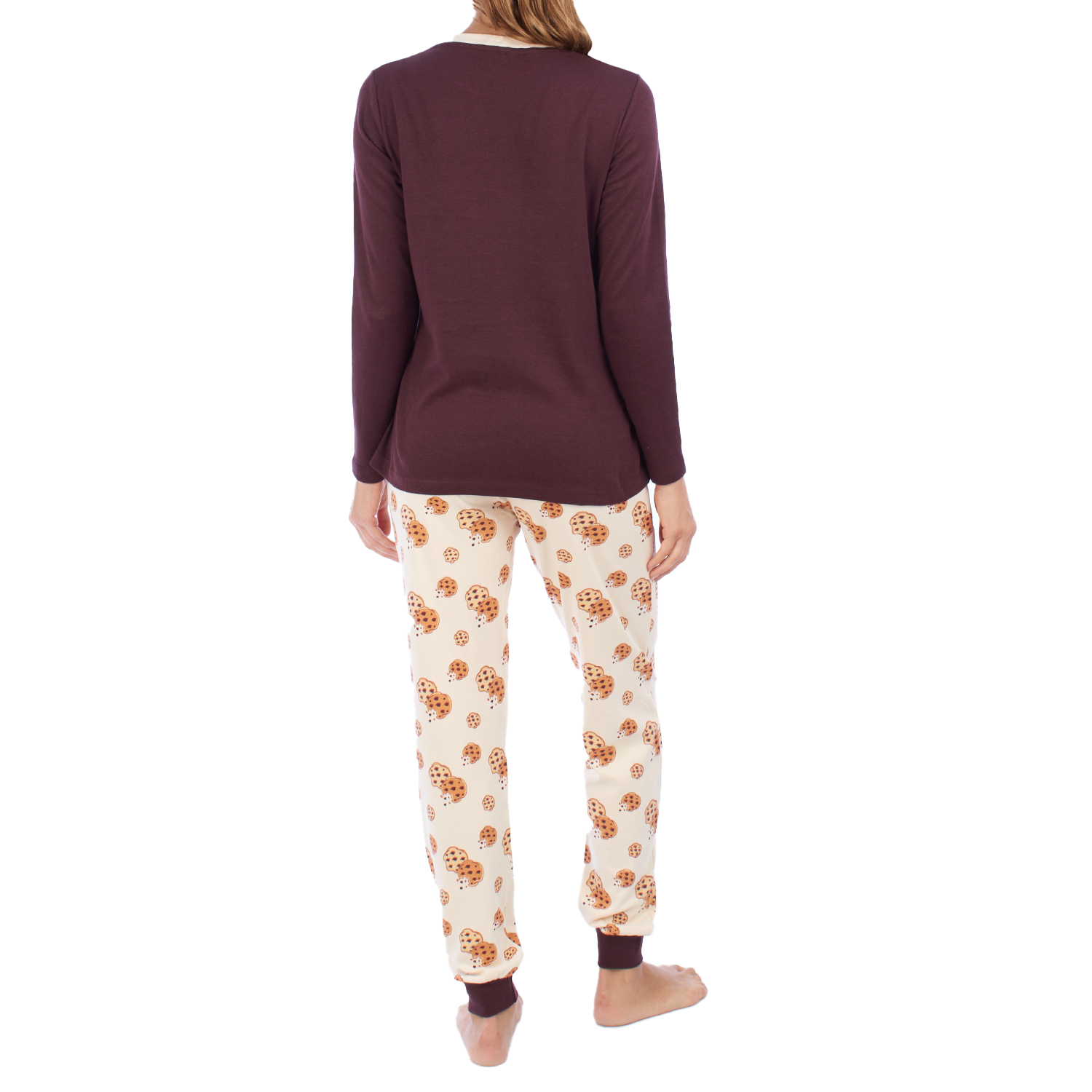 Pijama de Manga Comprida Vermelho