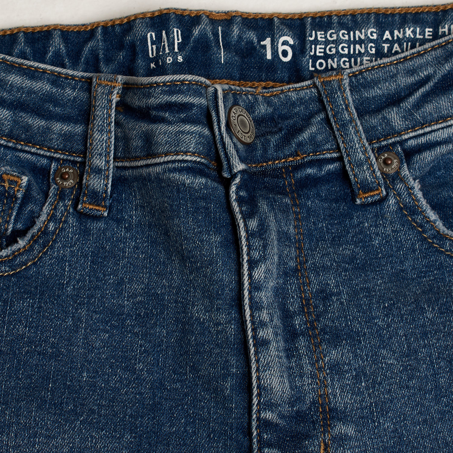 Calças de Ganga Jegging Menina Azul