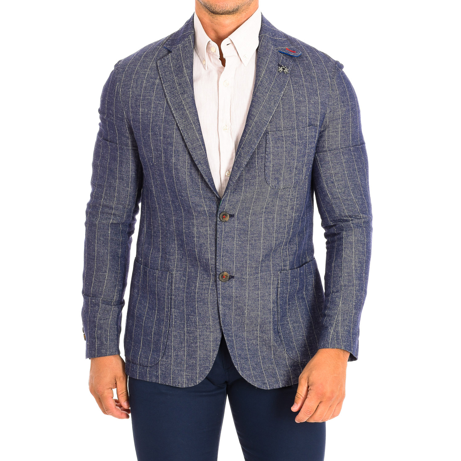 Blazer Homem Regular Fit Azul