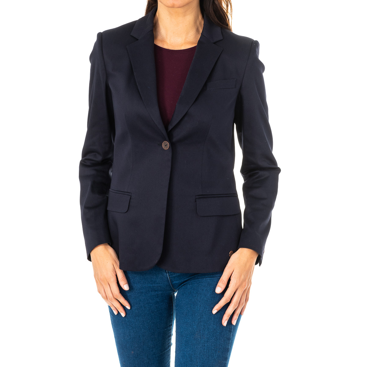Blazer Senhora Azul Escuro