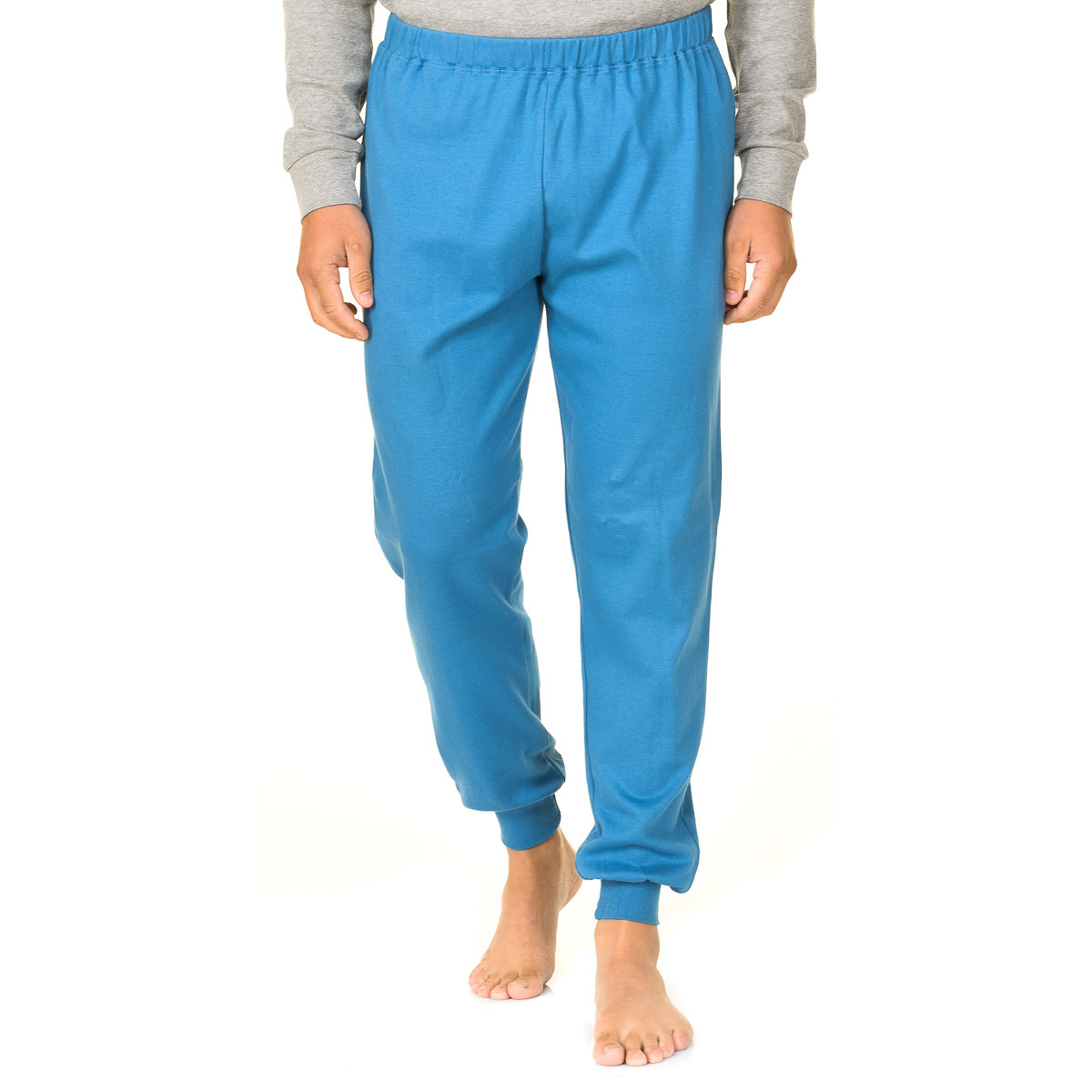Calças de Pijama Azul Turquesa
