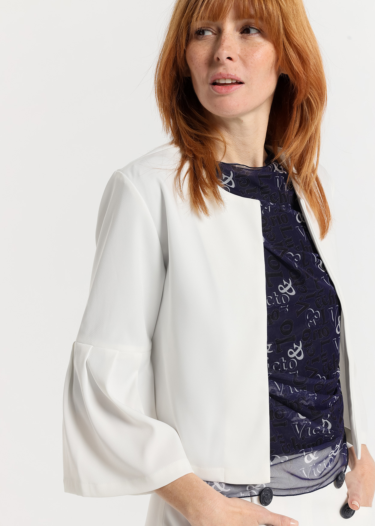 Casaco Senhora Branco