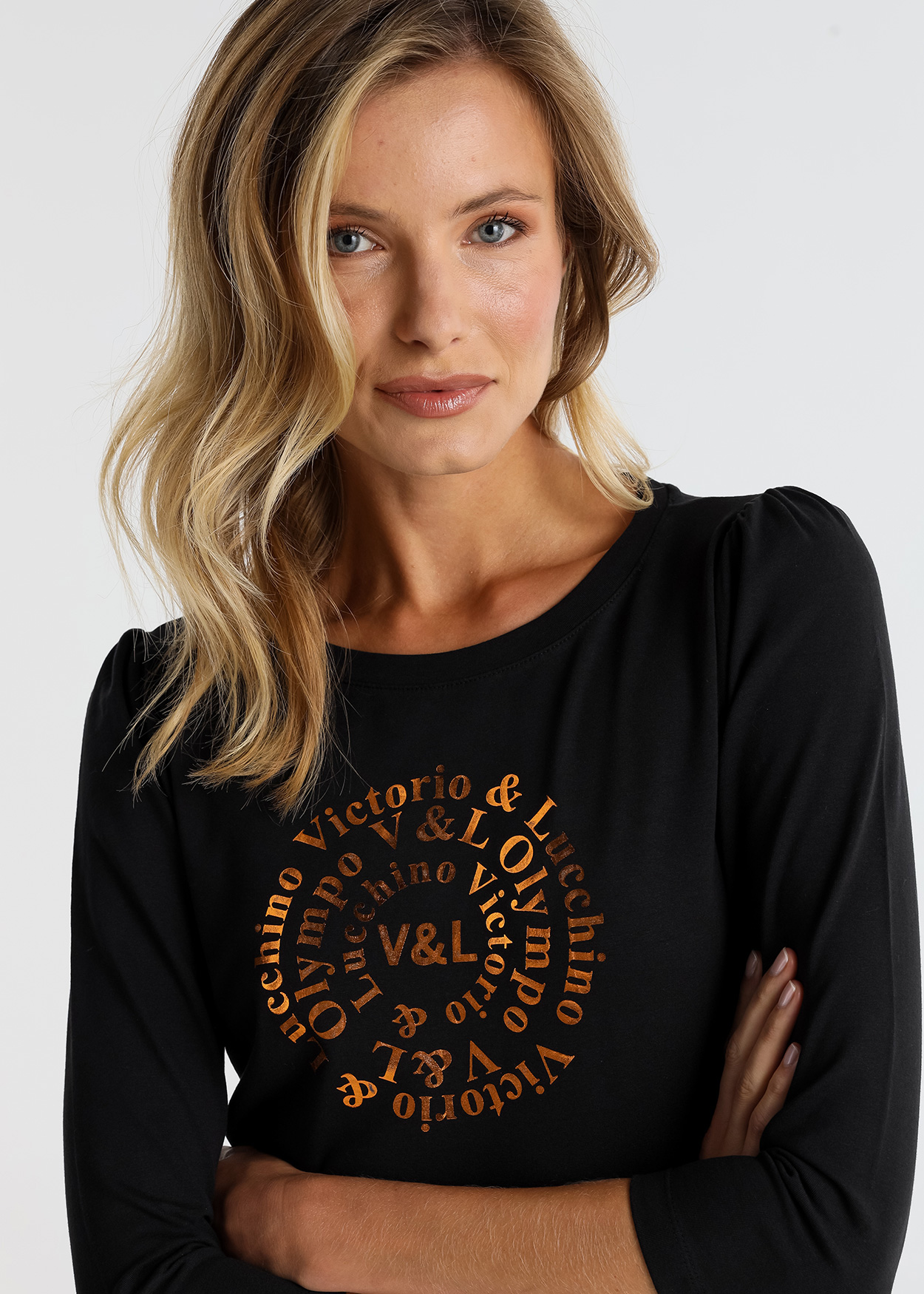 Camisola mangas 3/4 Senhora Preto