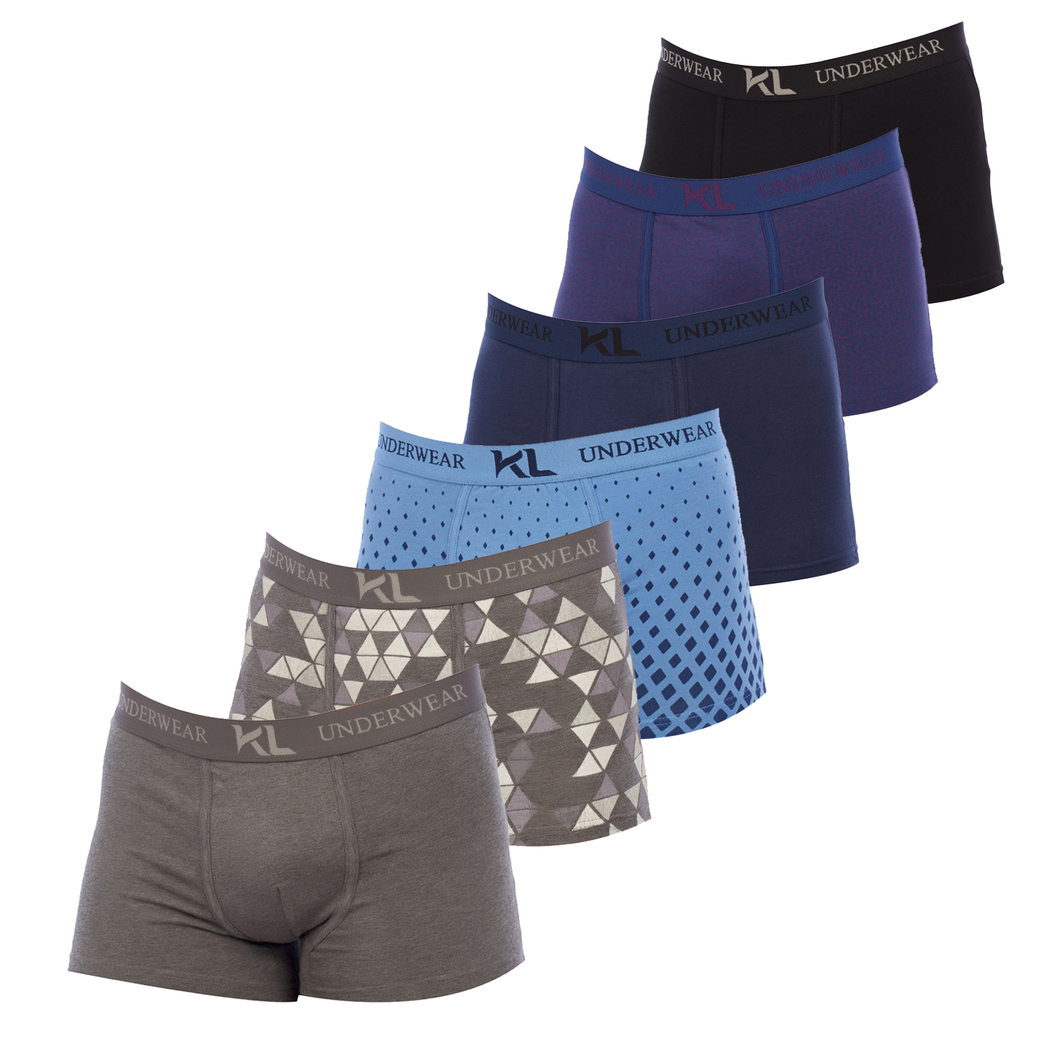 Pack 6 Boxers Multicor