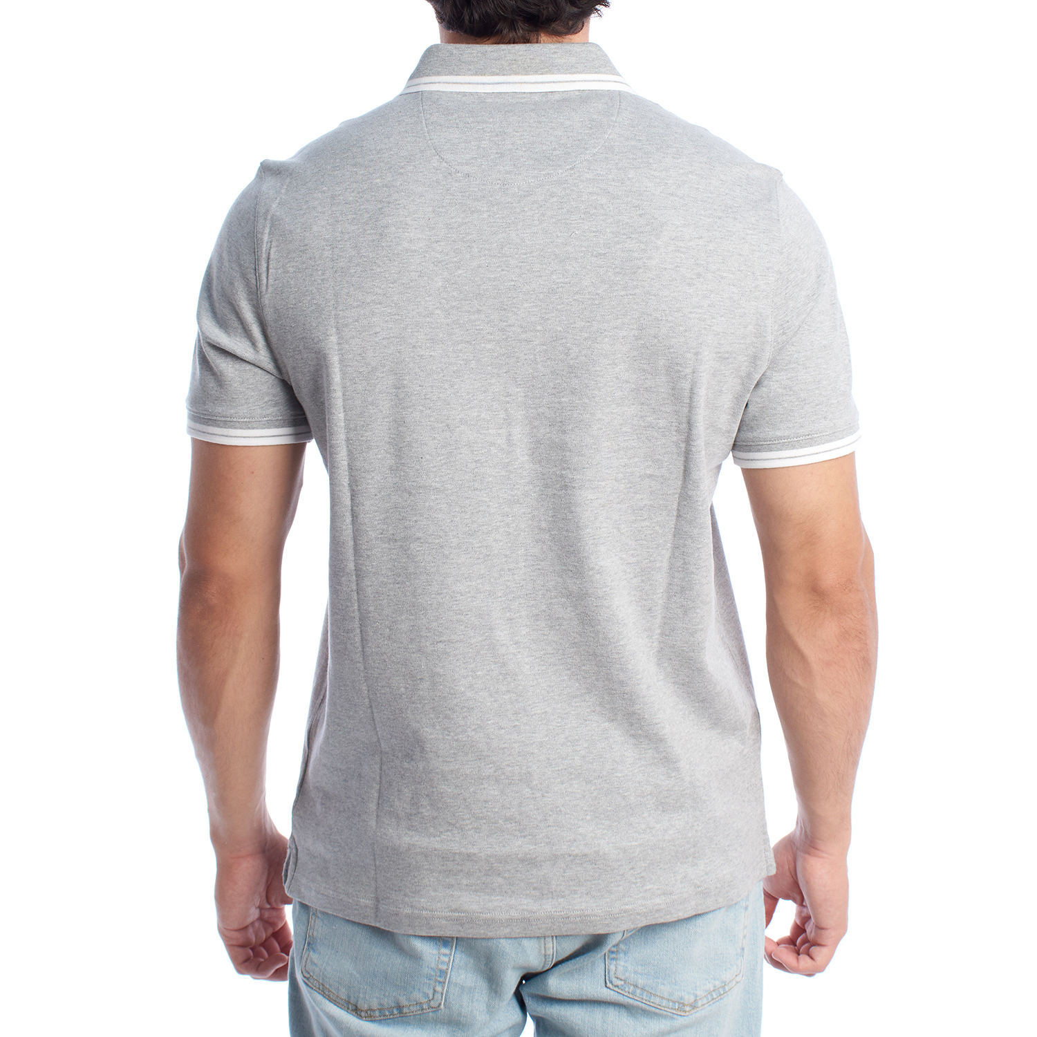 Pólo Homem Short Sleeve Cinzento