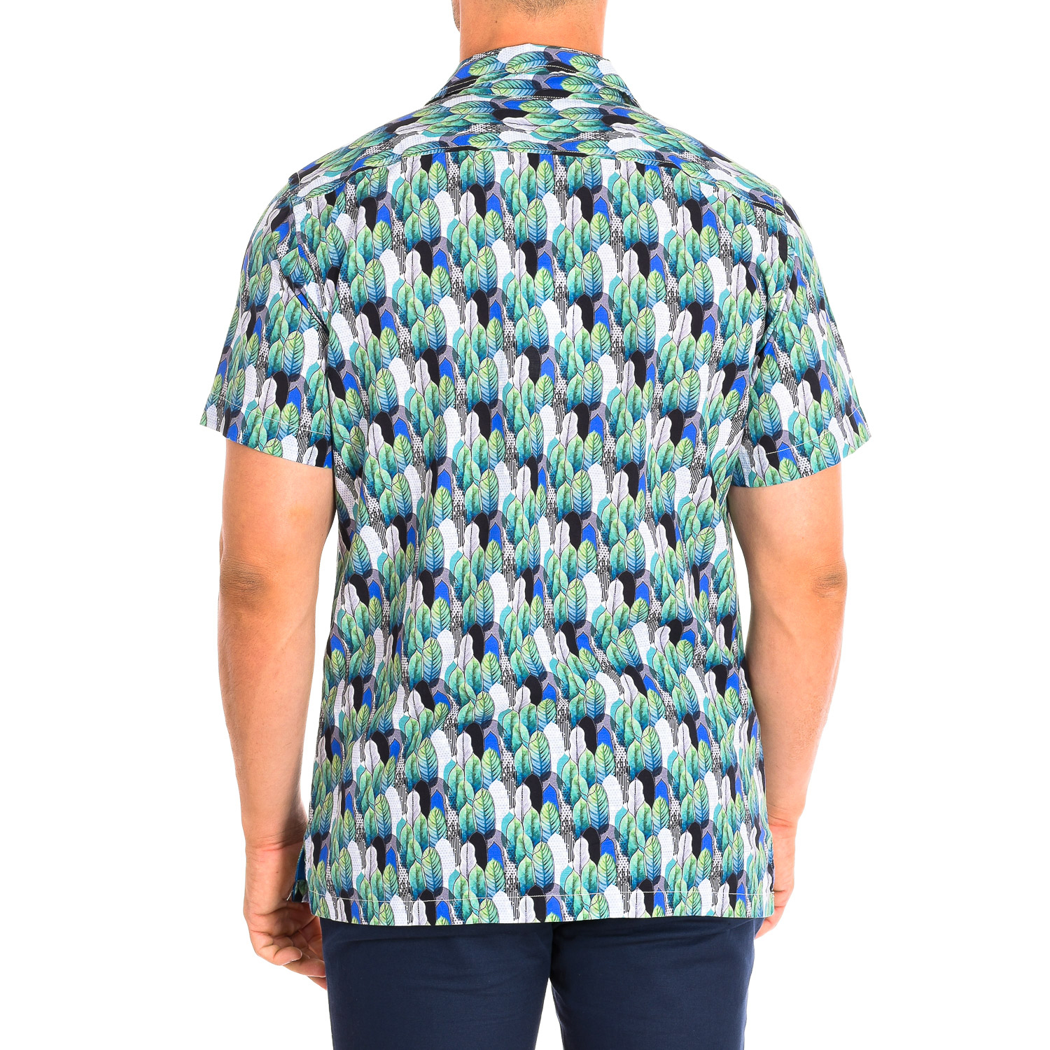 Camisa Homem Manga Curta Multicor