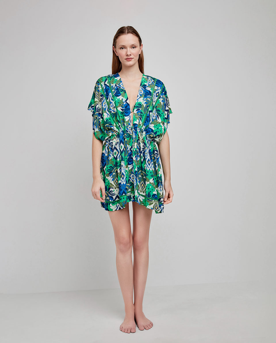 Caftan Curto MultiCor