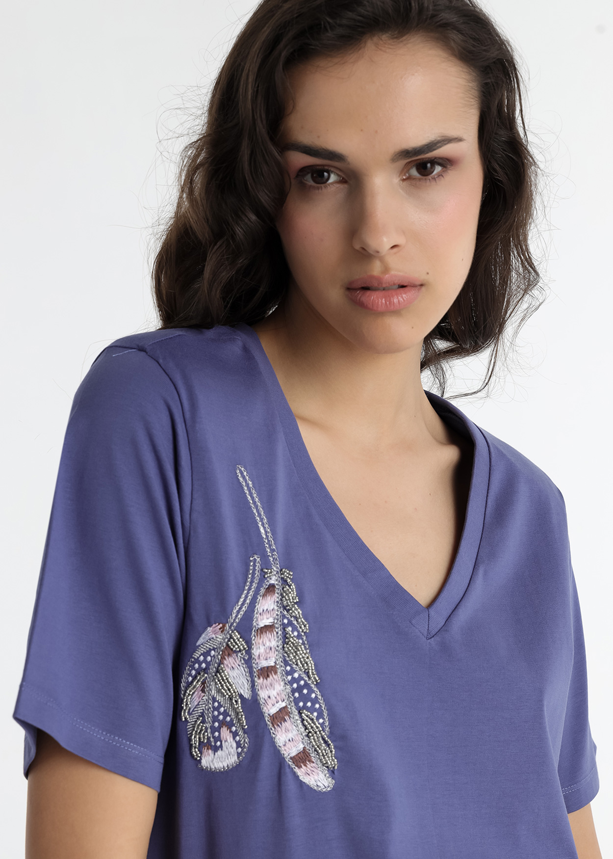 Vestido Curto Senhora Azul