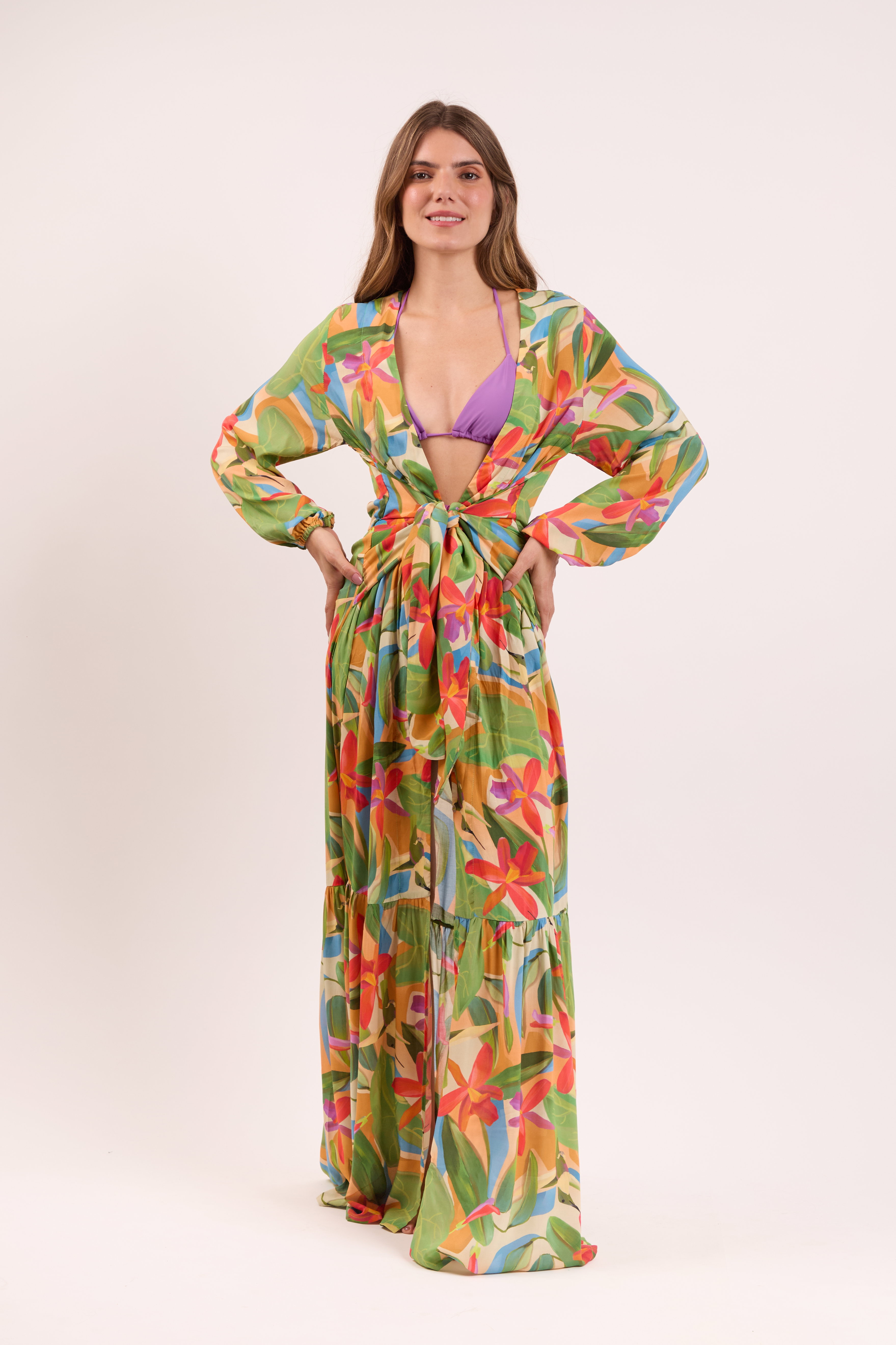 Vestido Tropical Verona Verde