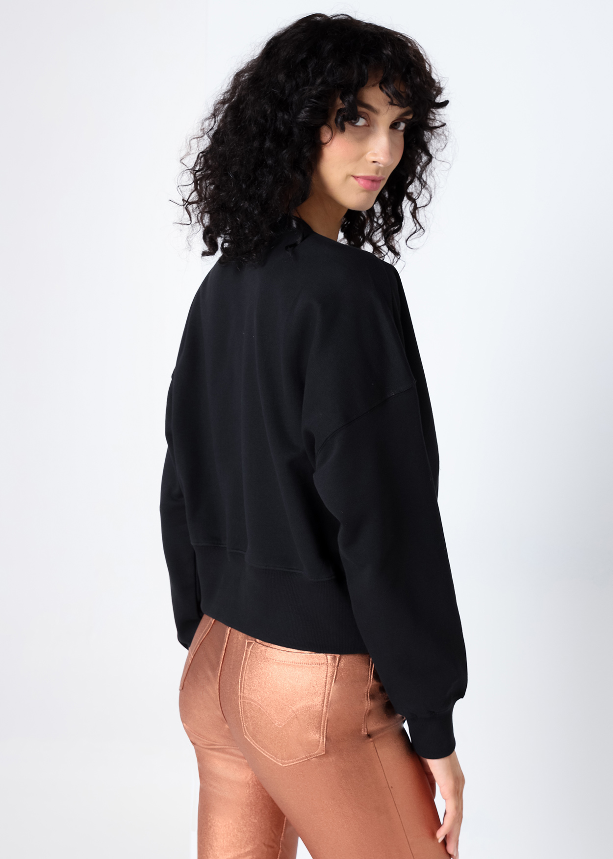 Sweatshirt Senhora Preto