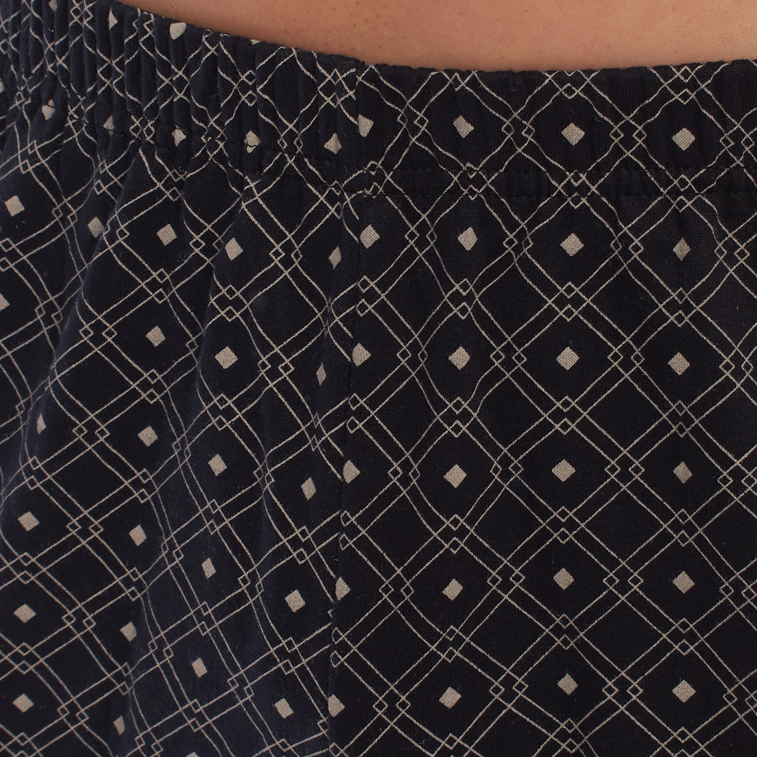 Pijama de Manga Comprida Cinza-Preto