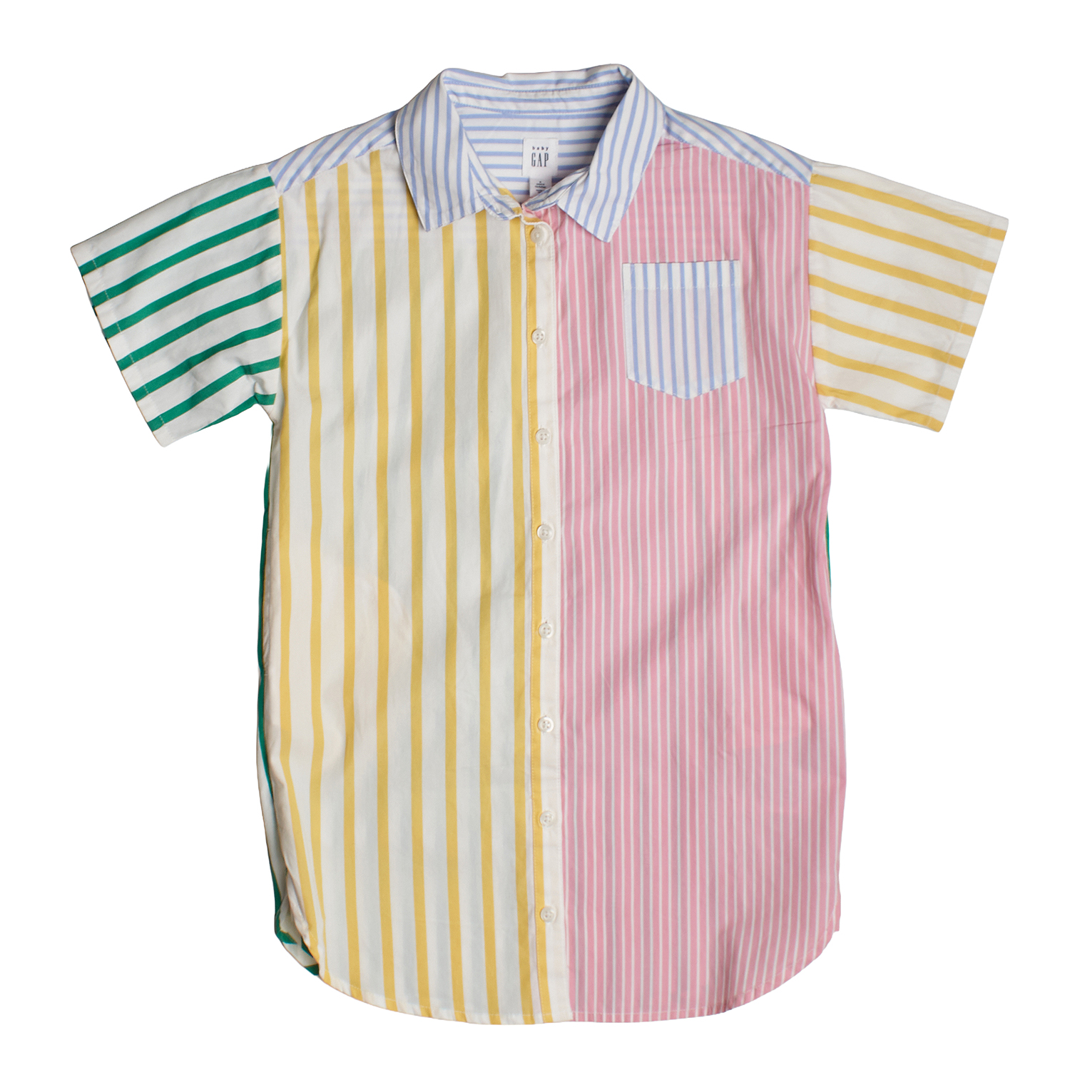 Vestido-Camisa Riscas Menina MultiCor